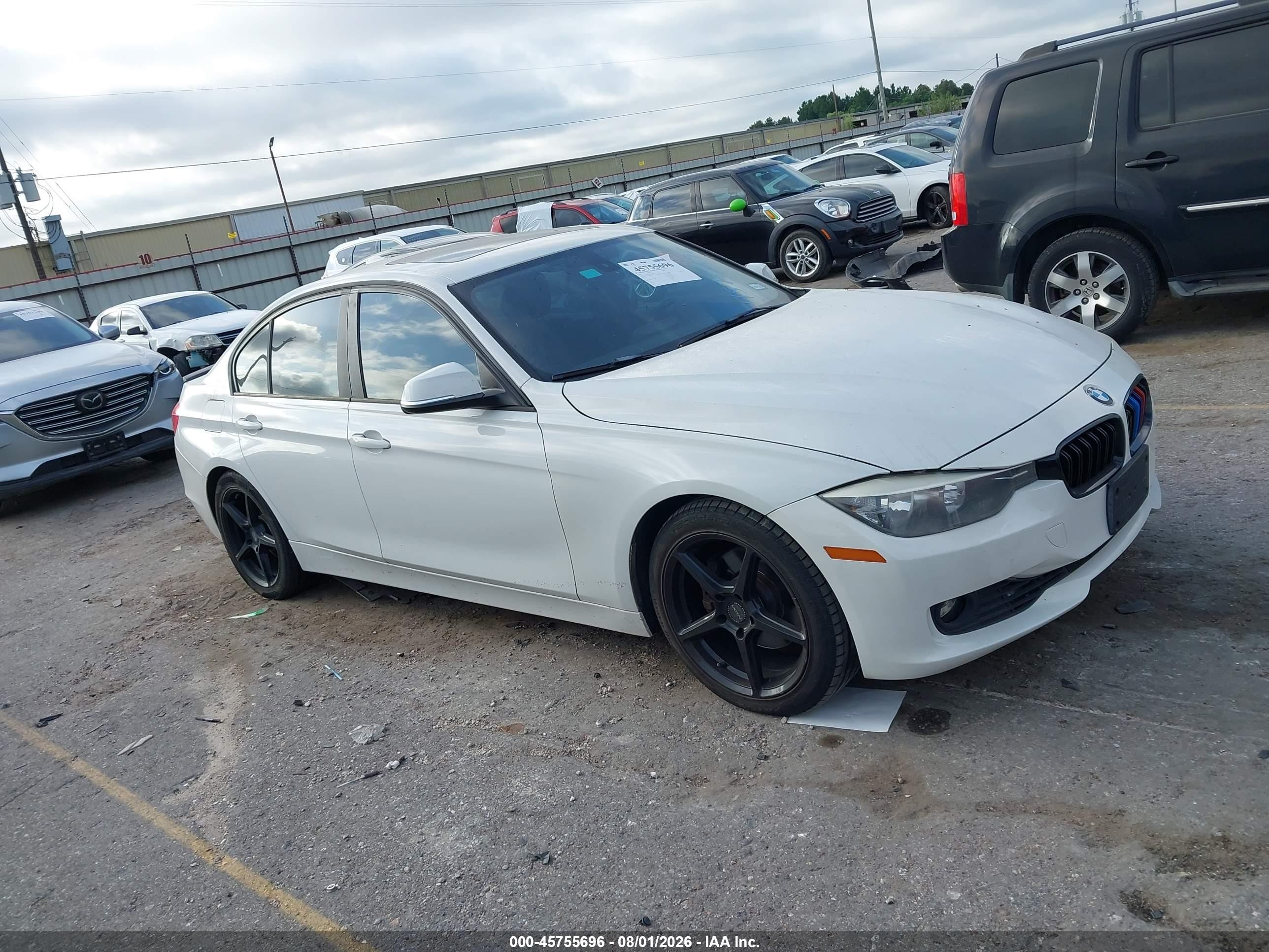 2014 Bmw 328i   White vin: WBA3C1C54EK116781