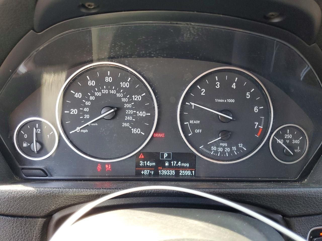 2015 Bmw 328 I Sulev White vin: WBA3C1C54FK119357