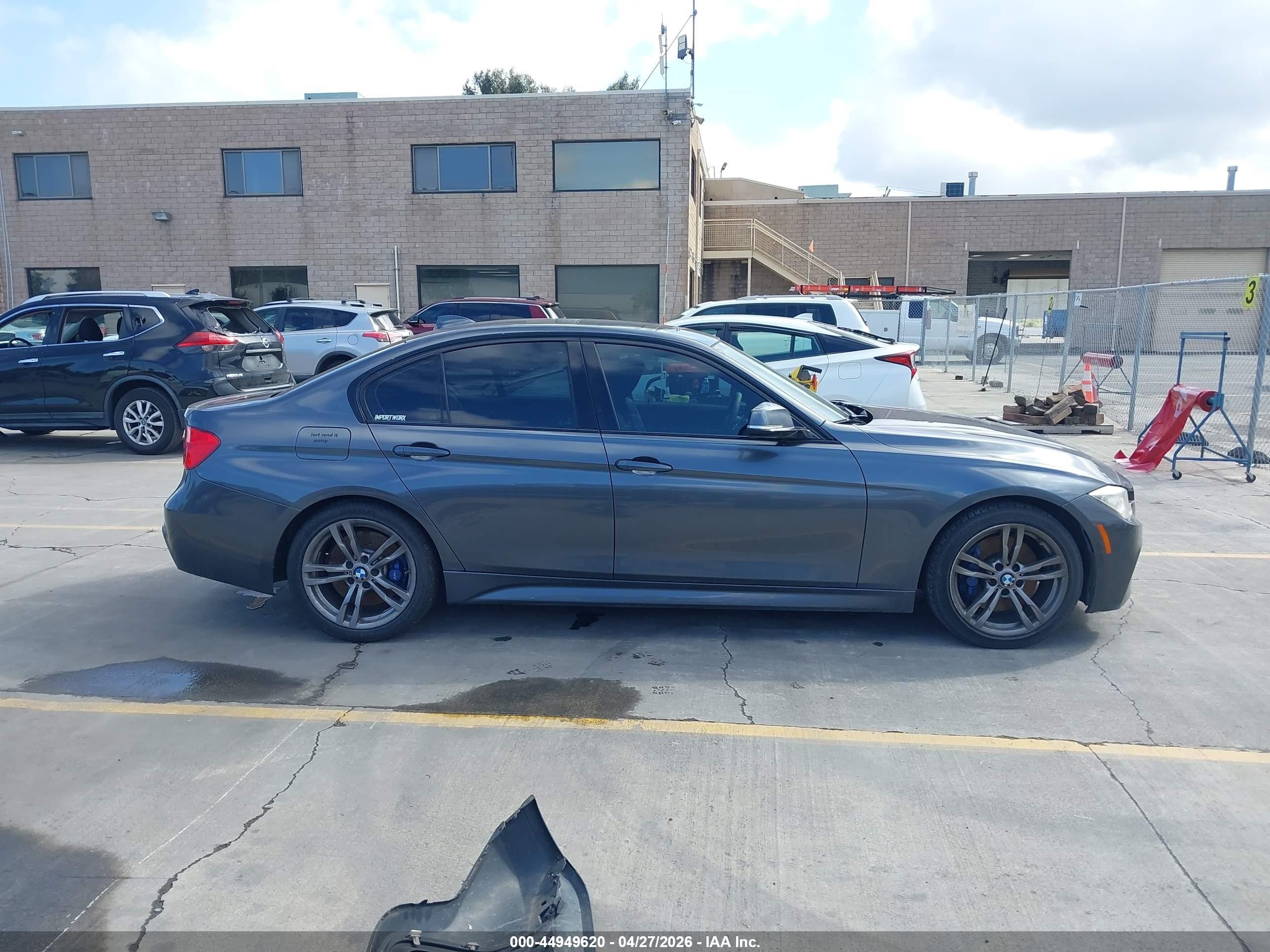 2015 Bmw 328i   Gray vin: WBA3C1C54FK121478