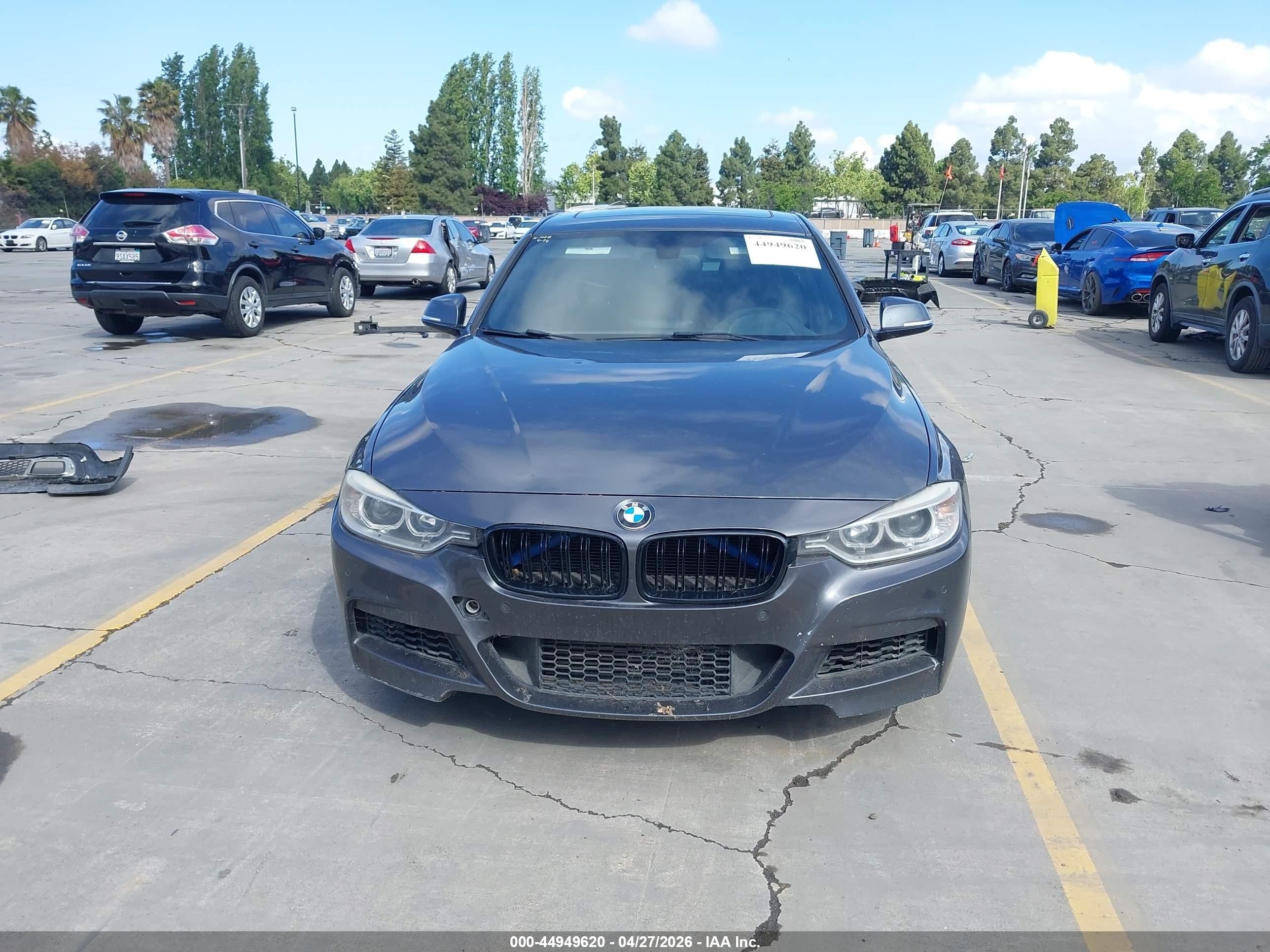 2015 Bmw 328i   Gray vin: WBA3C1C54FK121478