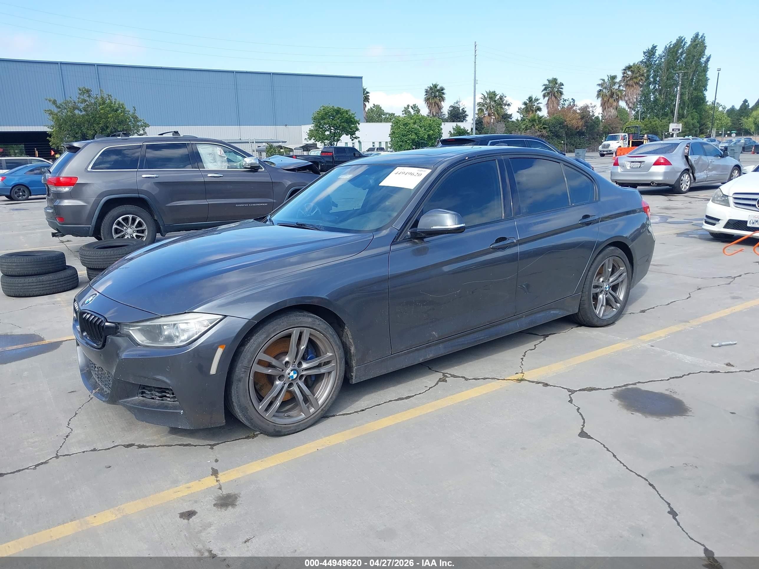 2015 Bmw 328i   Gray vin: WBA3C1C54FK121478