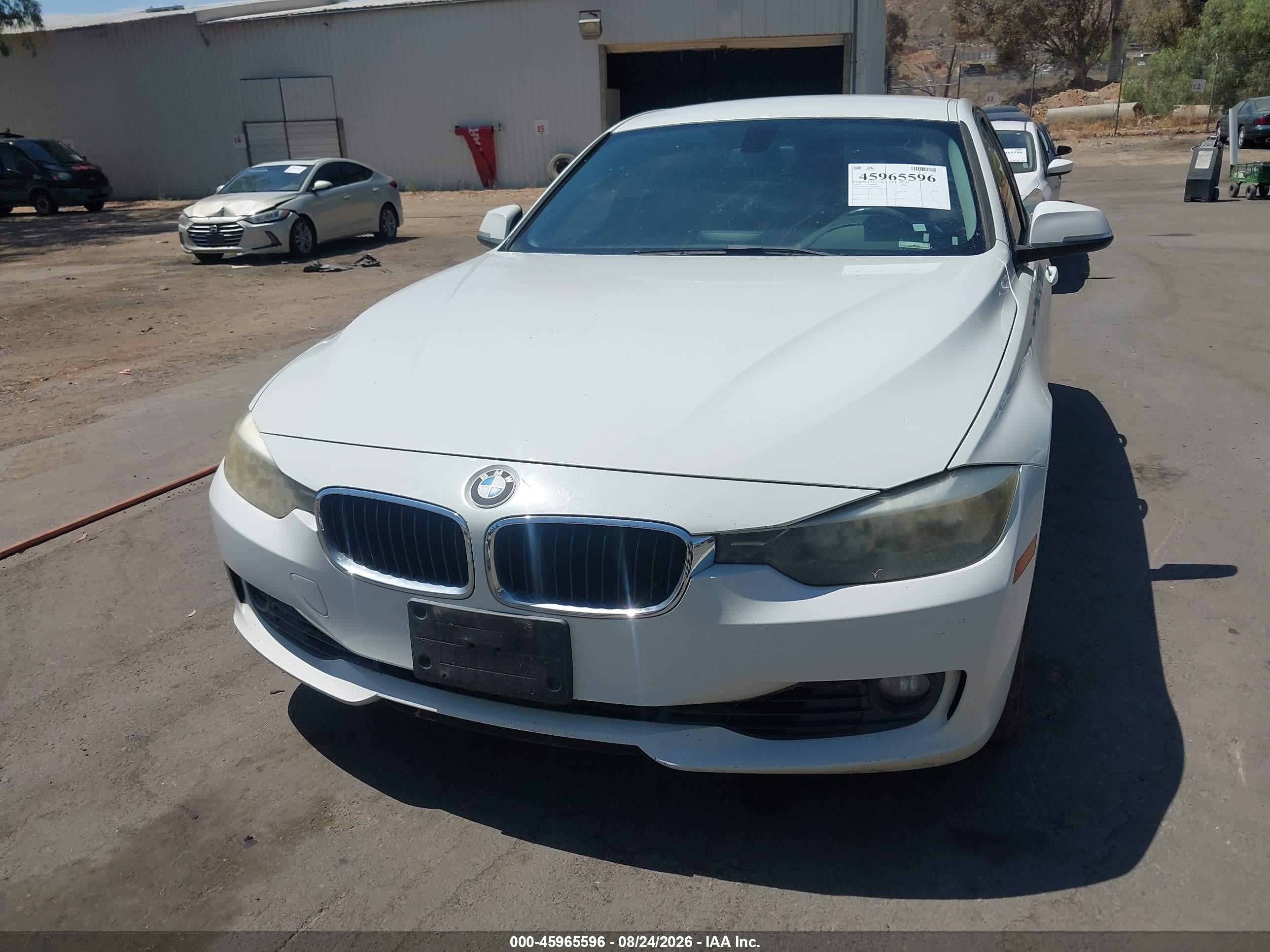 2015 Bmw 328i   White vin: WBA3C1C54FK122484