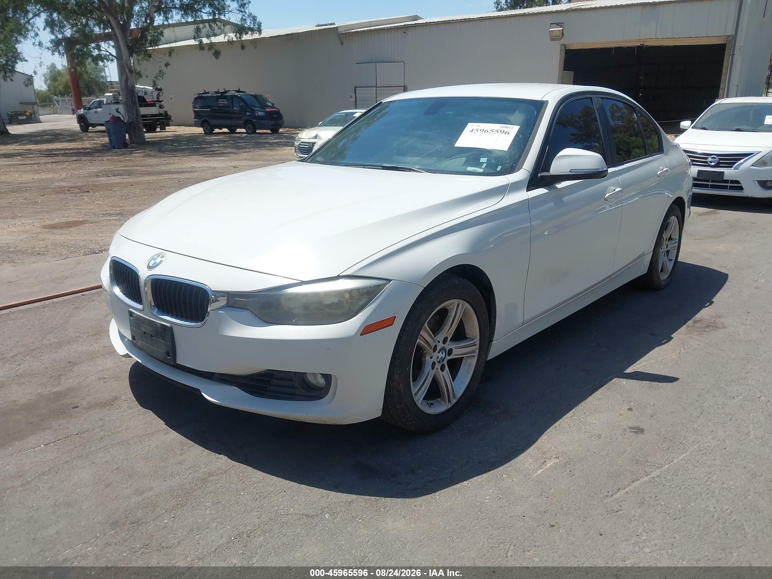 2015 Bmw 328i   White vin: WBA3C1C54FK122484