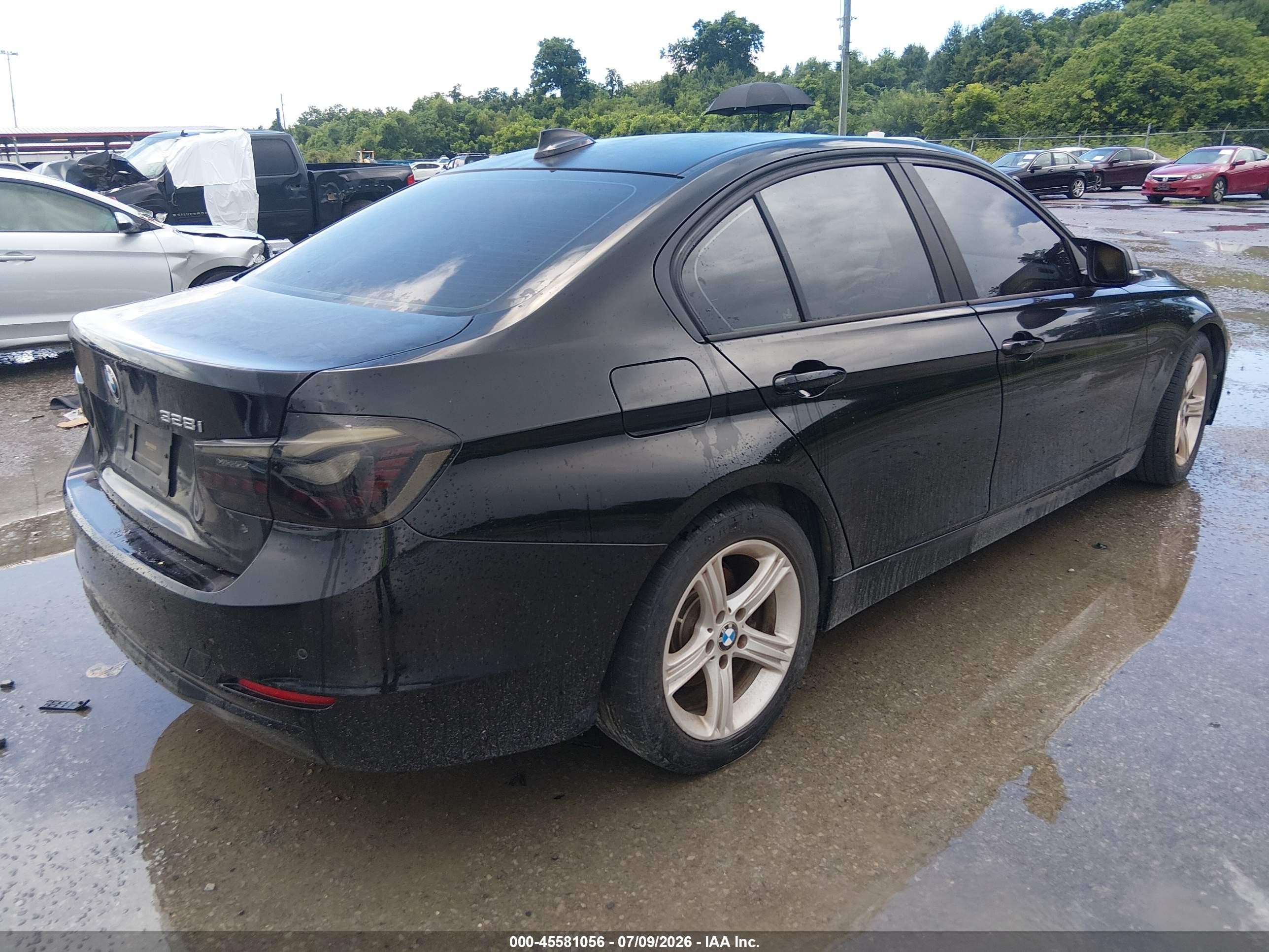 2013 Bmw 328i   Черный vin: WBA3C1C55DF444217