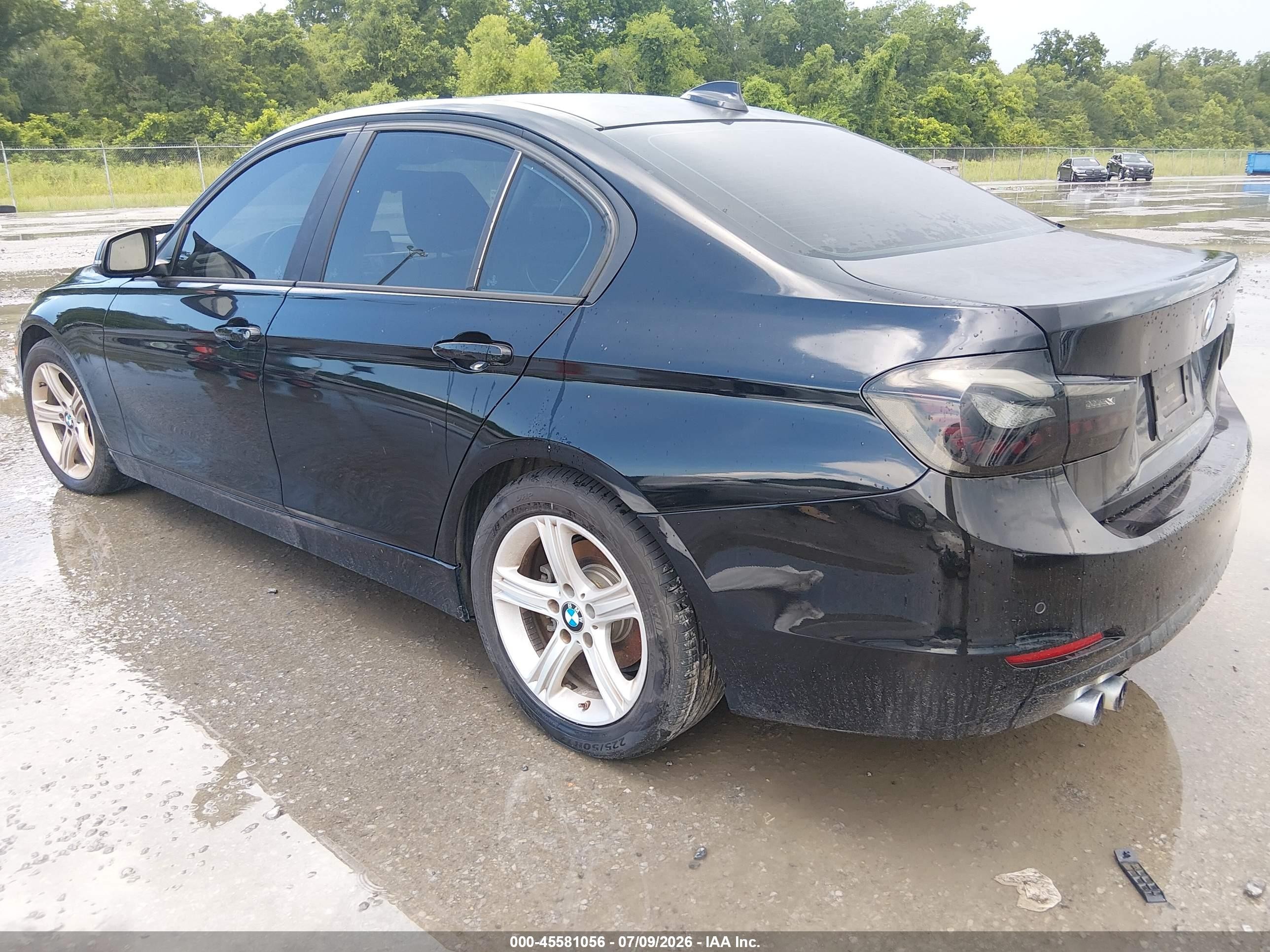 2013 Bmw 328i   Черный vin: WBA3C1C55DF444217