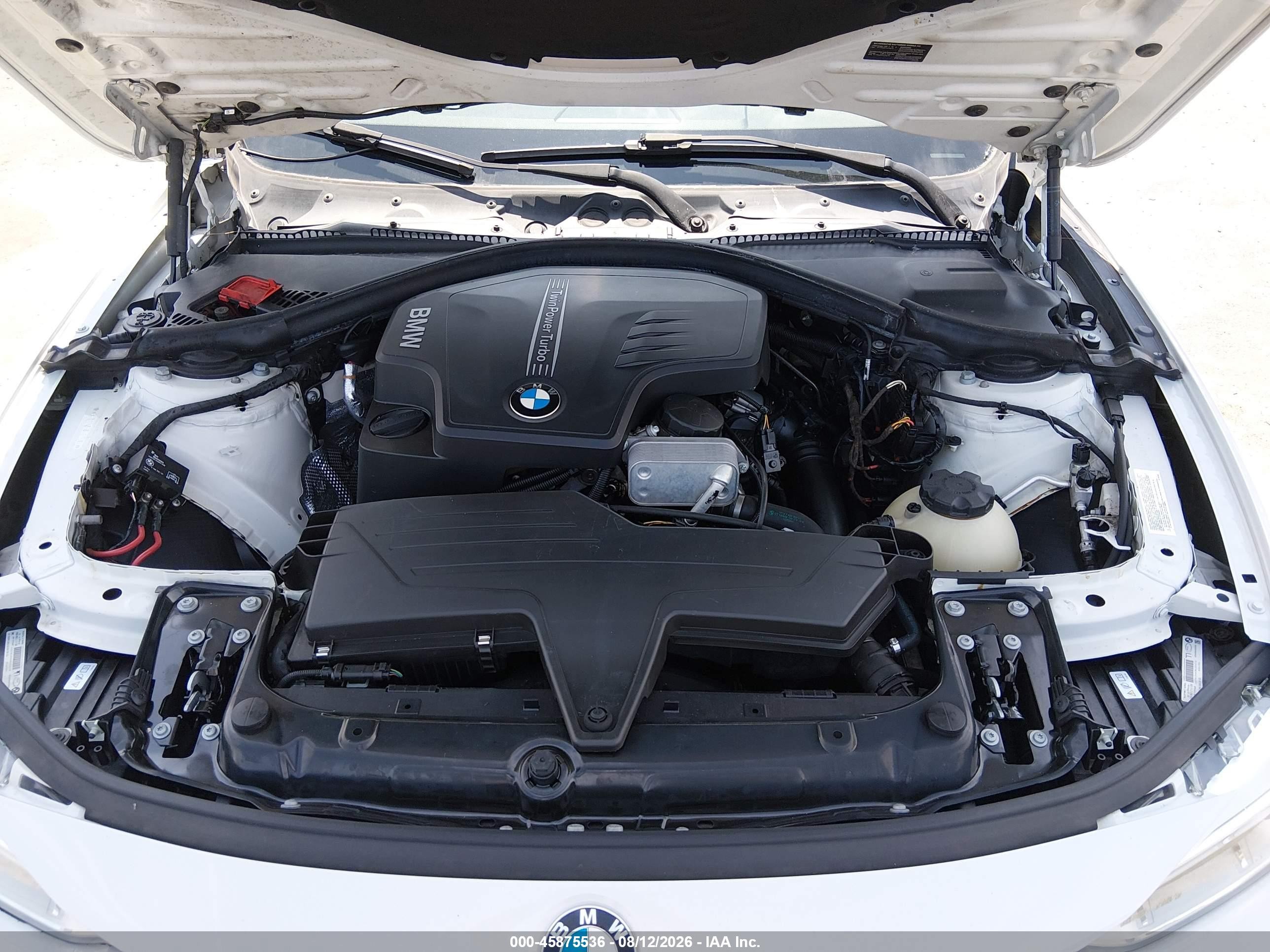 2014 Bmw 328i   White vin: WBA3C1C55EK107006