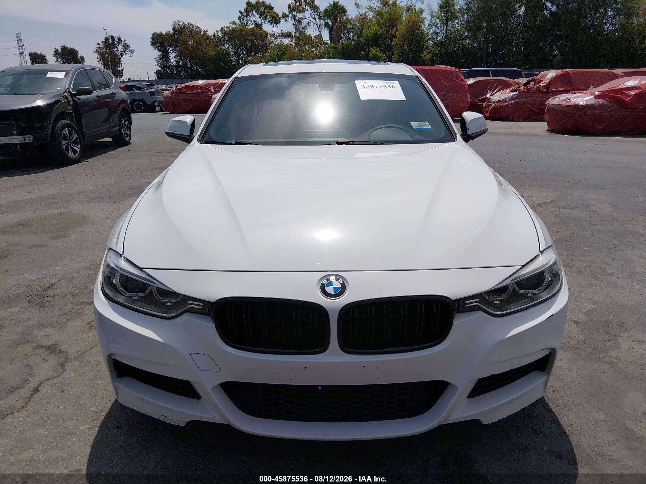 2014 Bmw 328i   White vin: WBA3C1C55EK107006