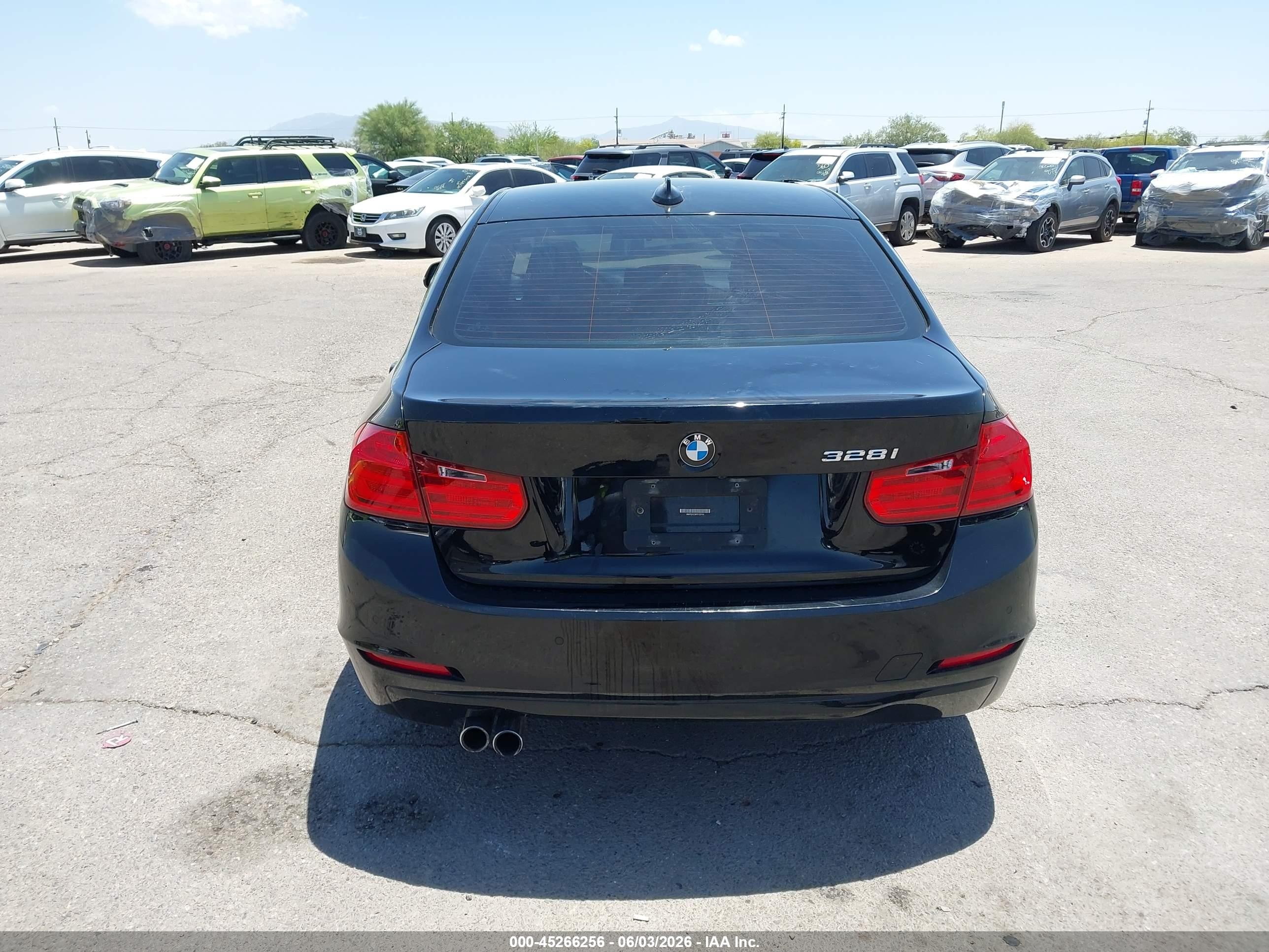 2015 Bmw 328i Black vin: WBA3C1C55FK122154
