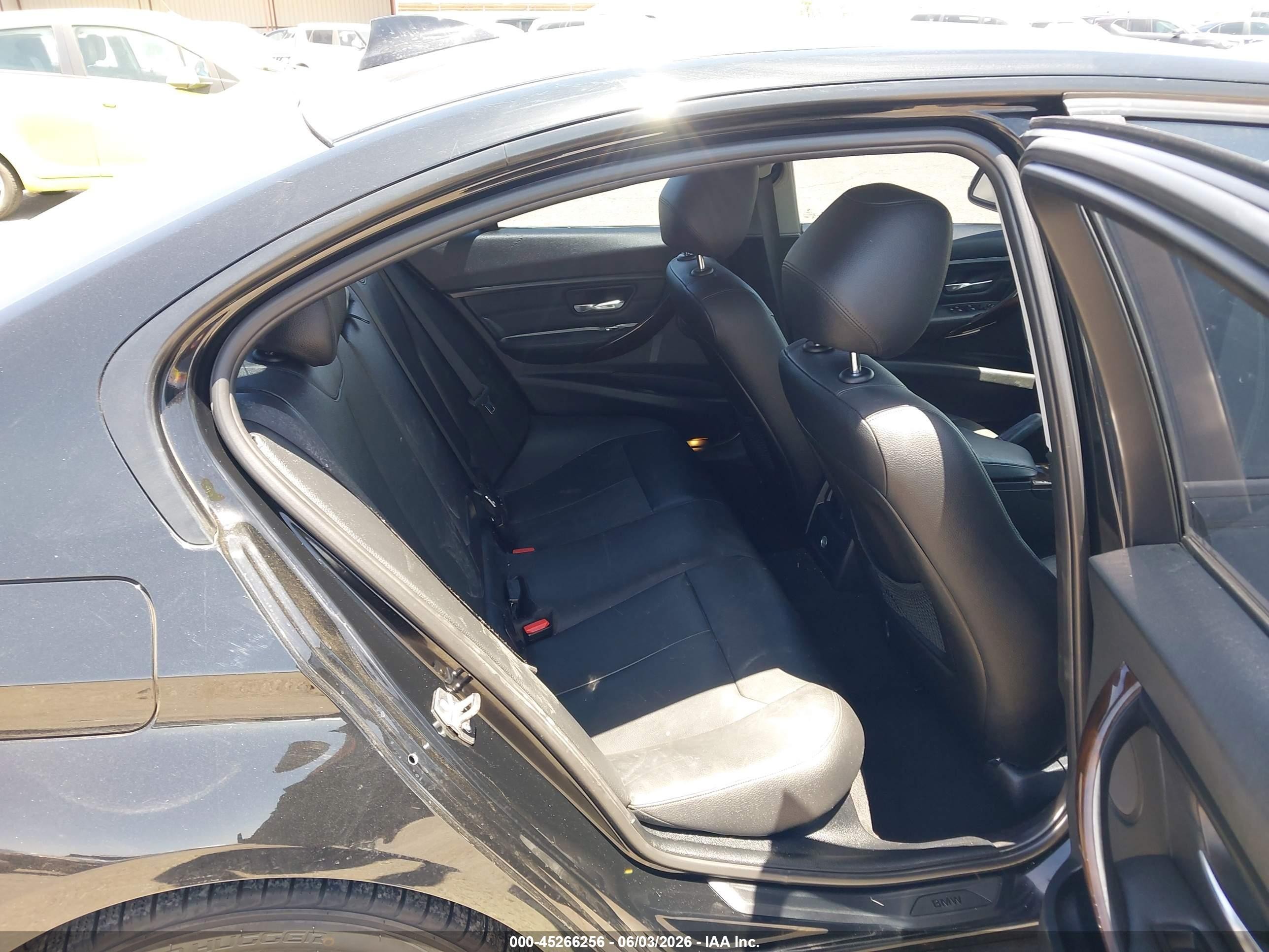 2015 Bmw 328i Black vin: WBA3C1C55FK122154