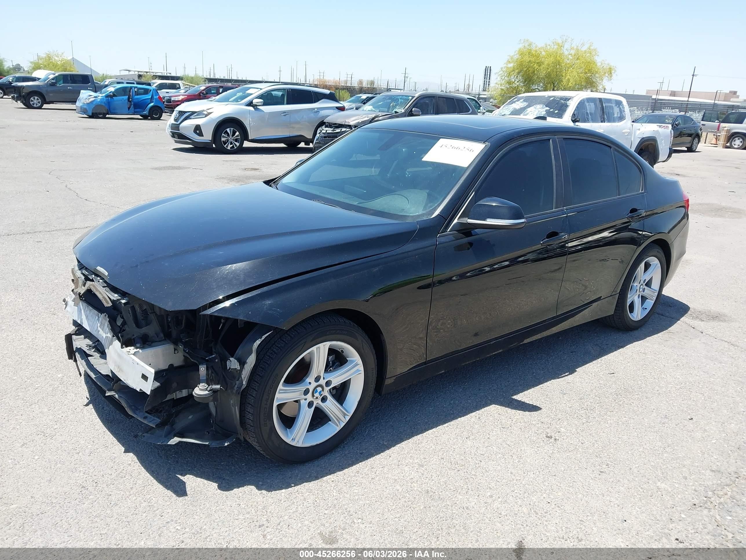 2015 Bmw 328i Black vin: WBA3C1C55FK122154