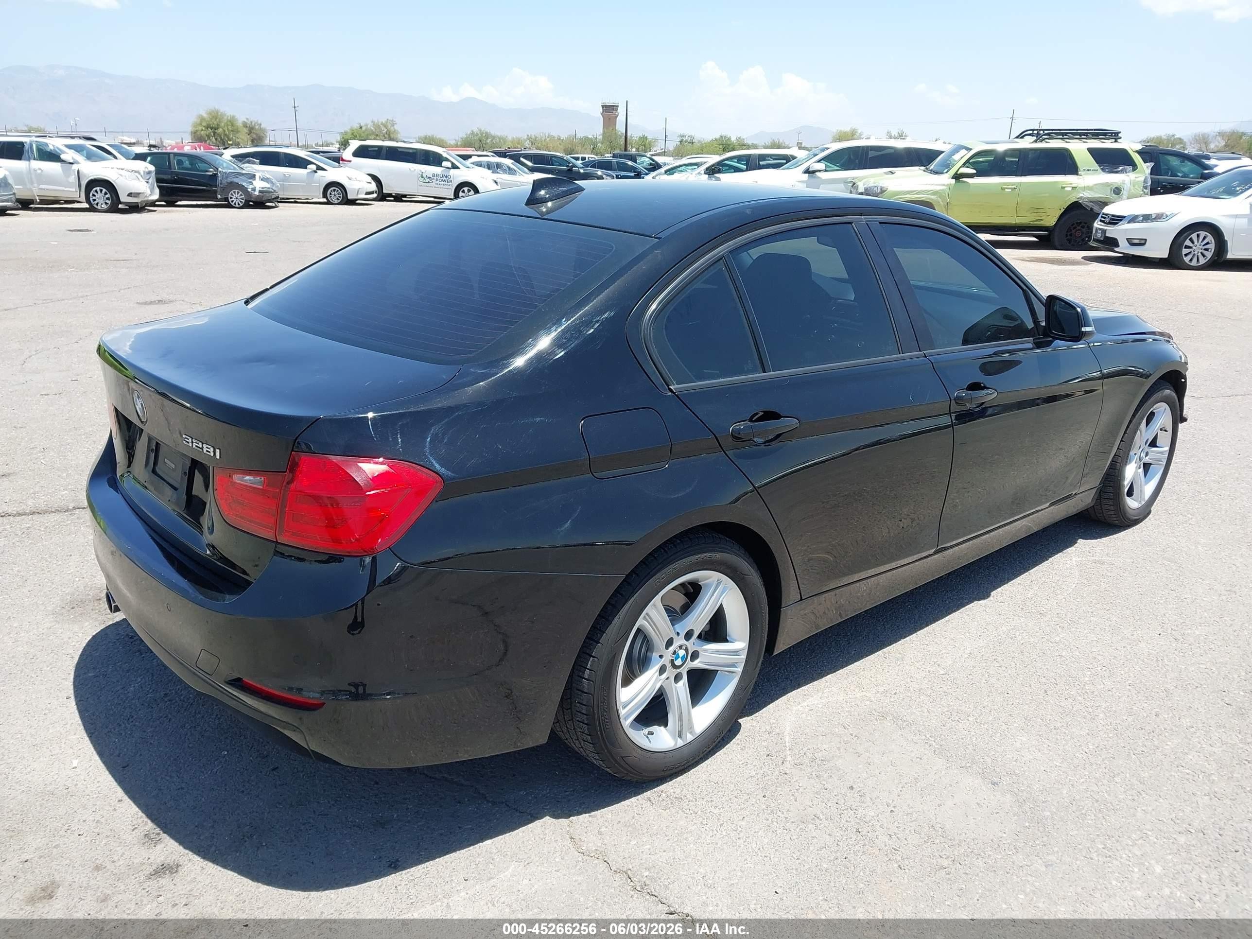 2015 Bmw 328i Black vin: WBA3C1C55FK122154