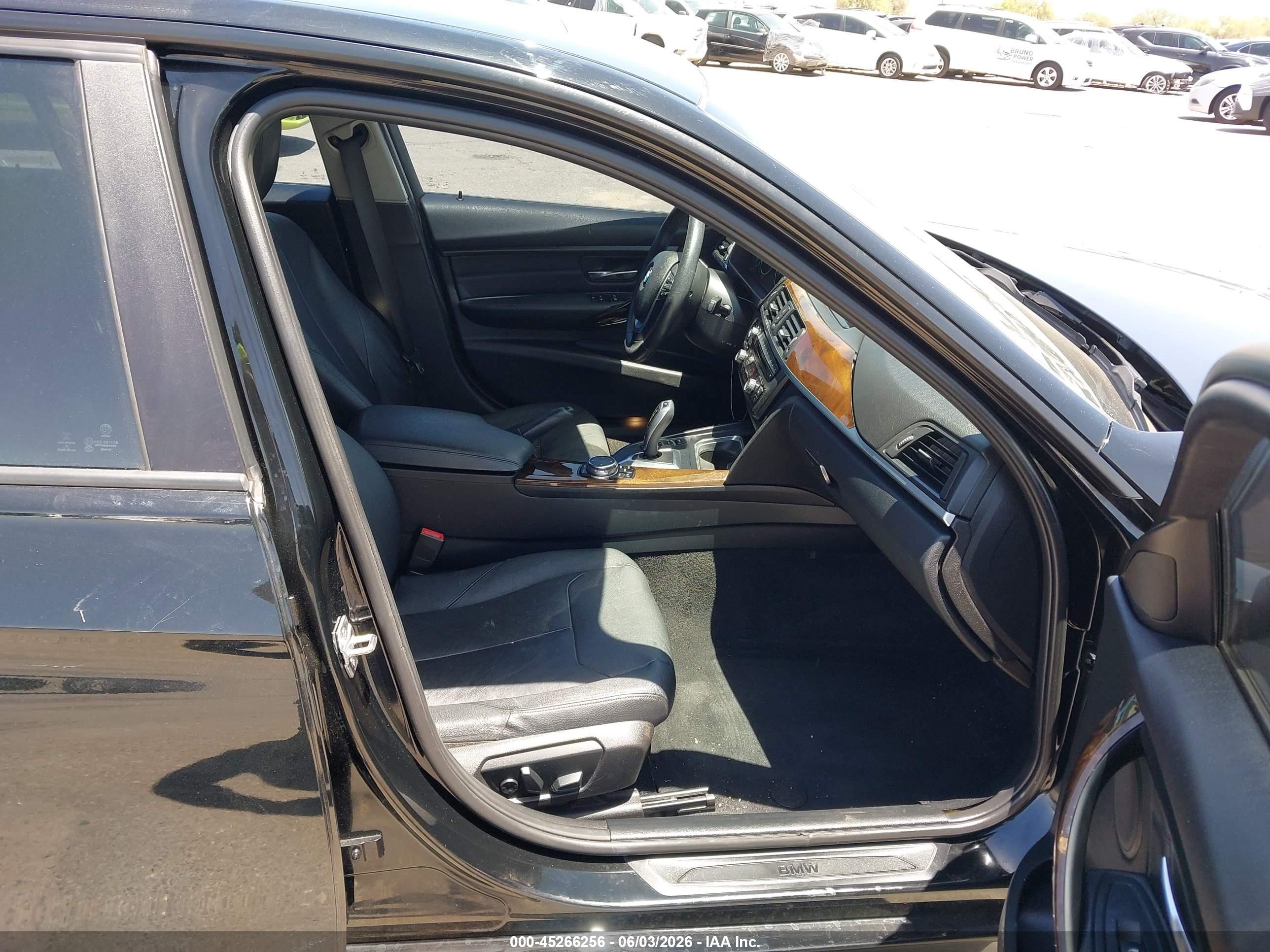2015 Bmw 328i Black vin: WBA3C1C55FK122154