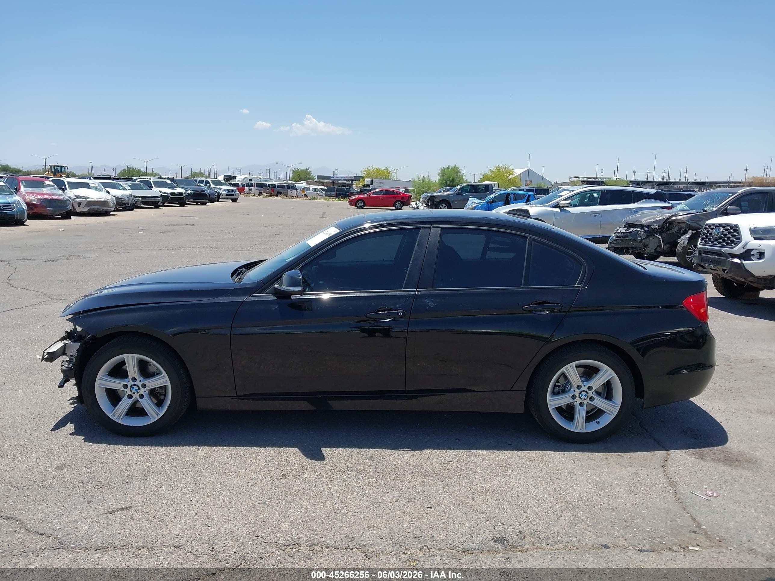 2015 Bmw 328i Black vin: WBA3C1C55FK122154