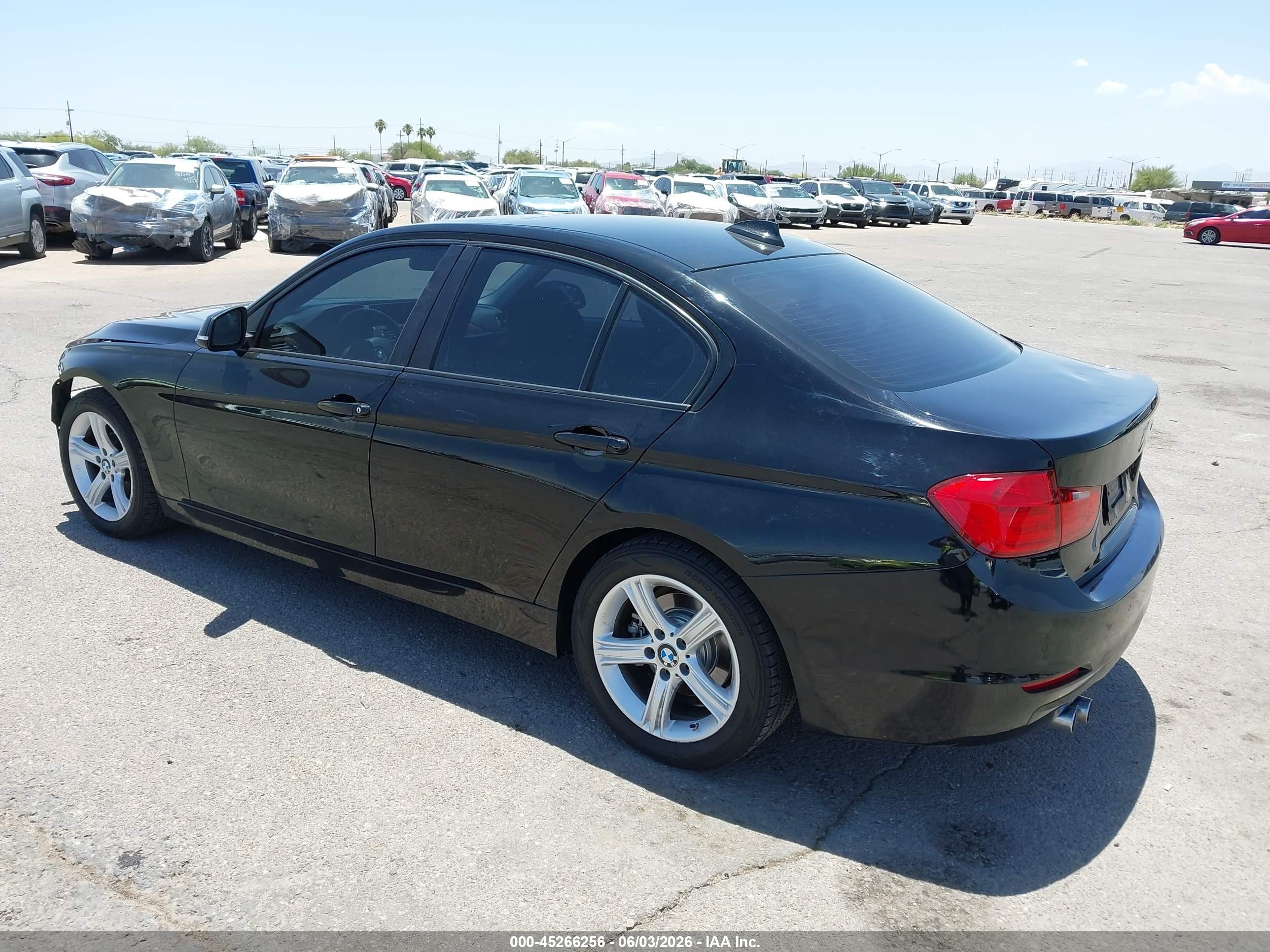 2015 Bmw 328i Black vin: WBA3C1C55FK122154