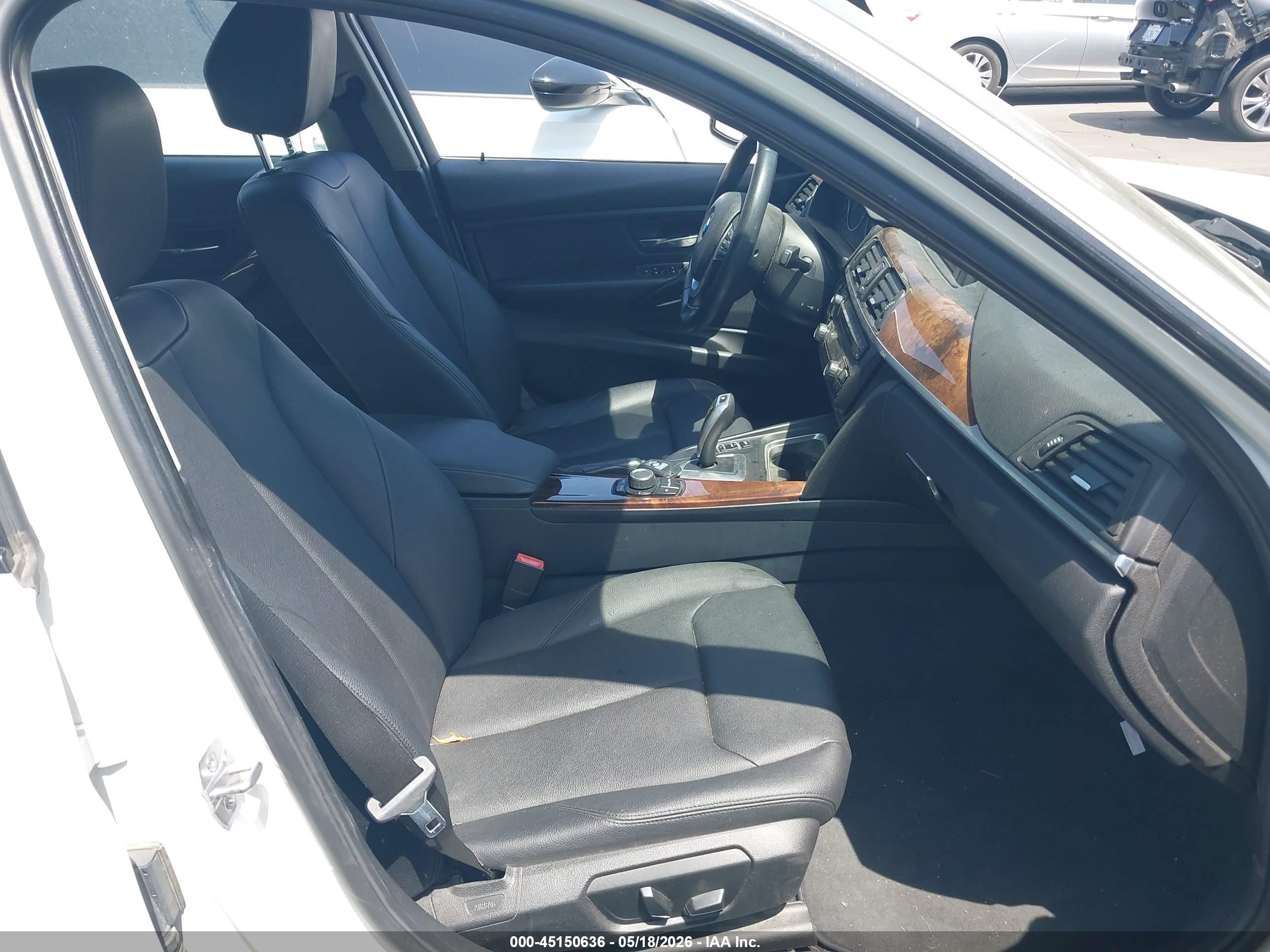 2015 Bmw 328i   White vin: WBA3C1C55FP851595