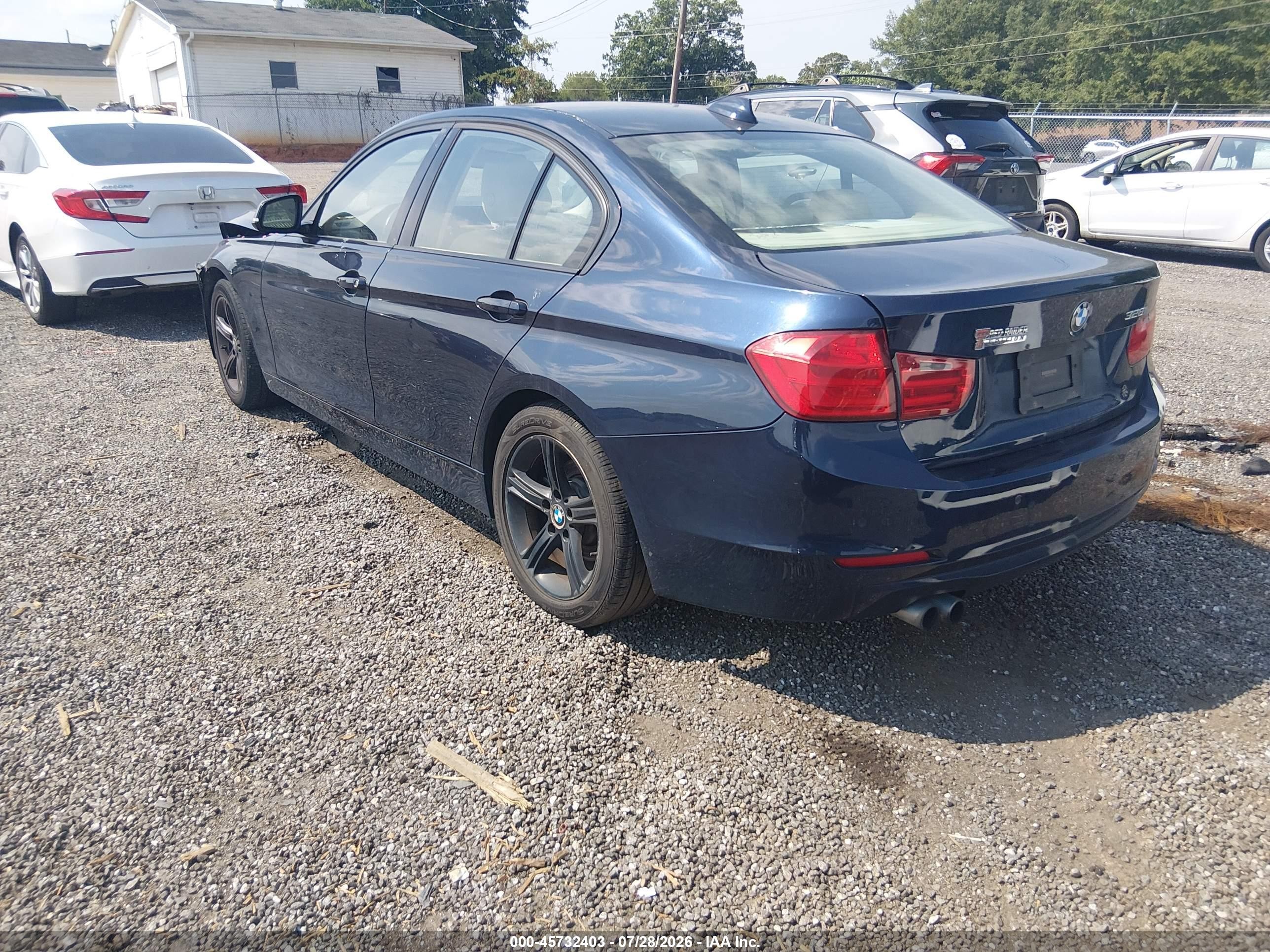 2015 Bmw 328i Navy vin: WBA3C1C55FP851905
