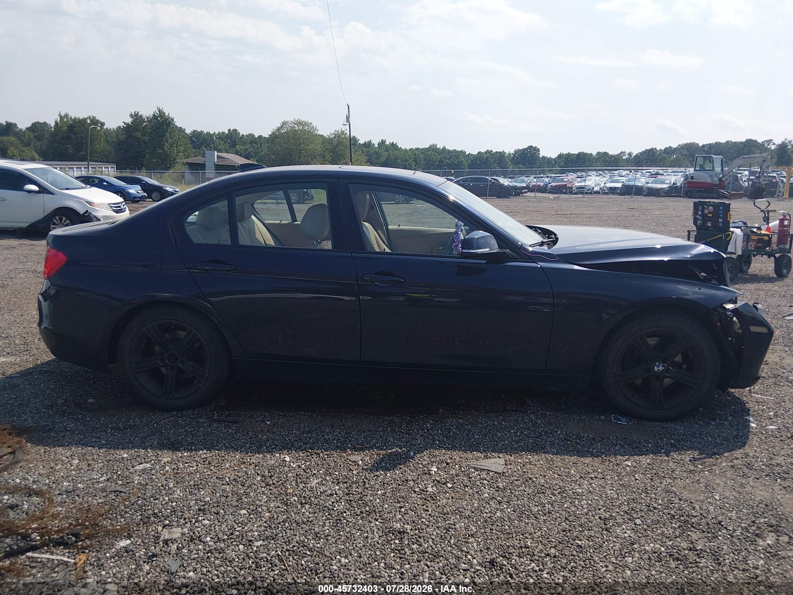 2015 Bmw 328i Navy vin: WBA3C1C55FP851905