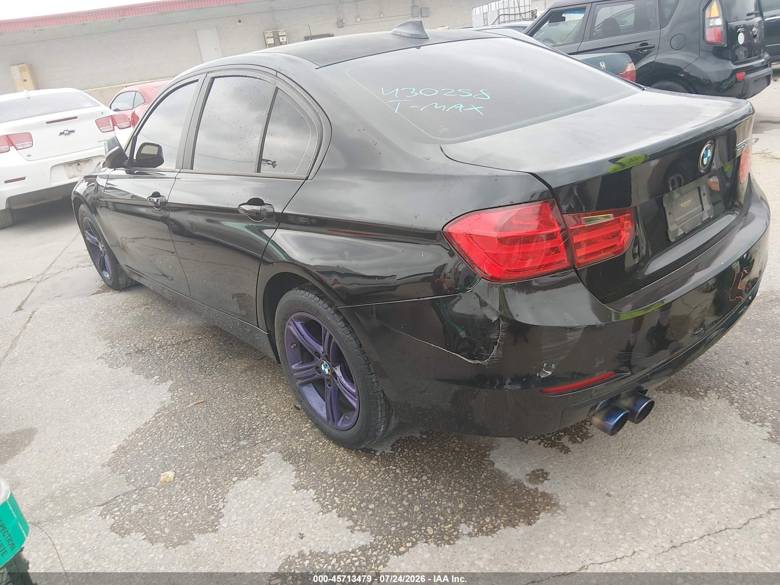 2012 Bmw 328i   Black vin: WBA3C1C56CF430258