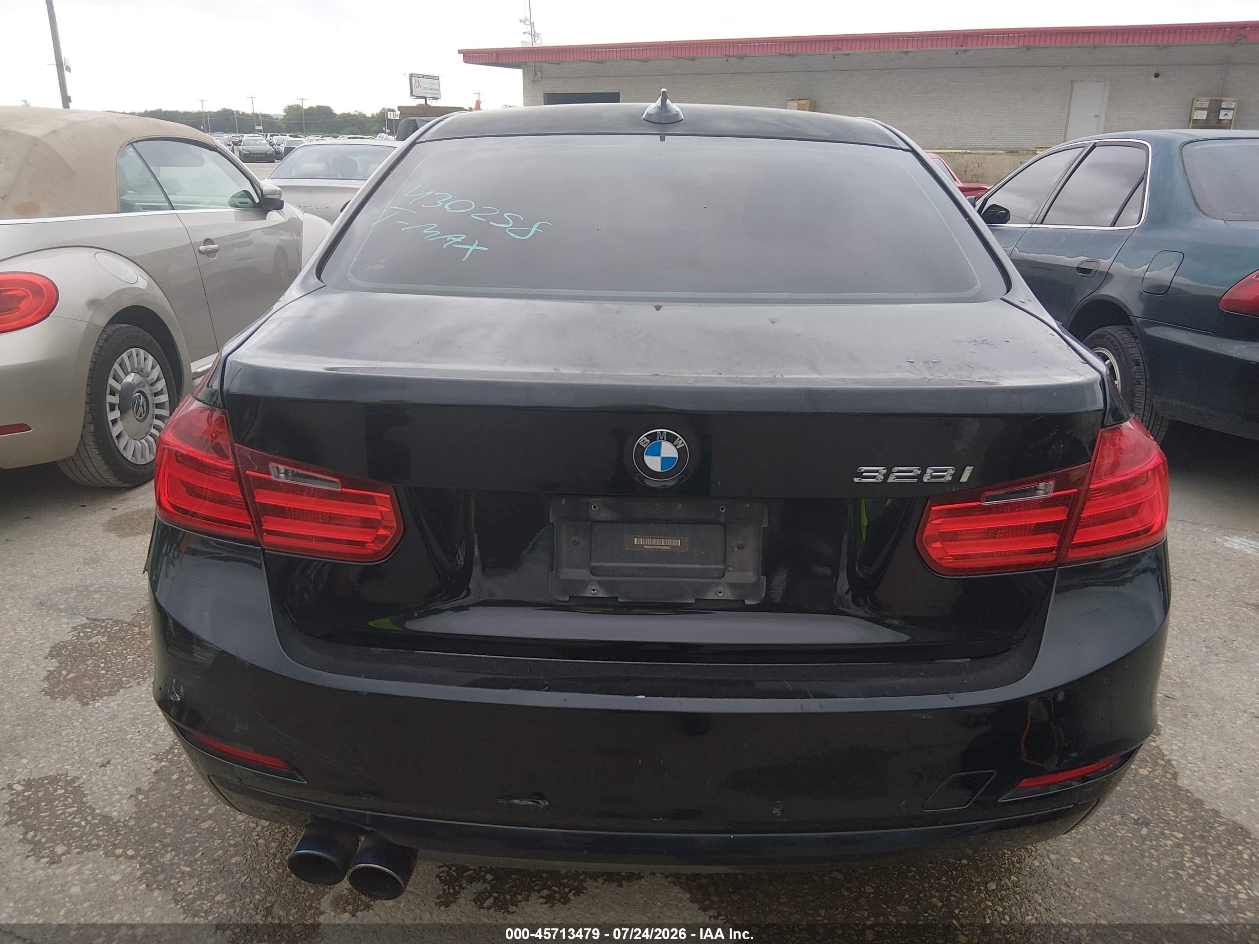 2012 Bmw 328i   Black vin: WBA3C1C56CF430258