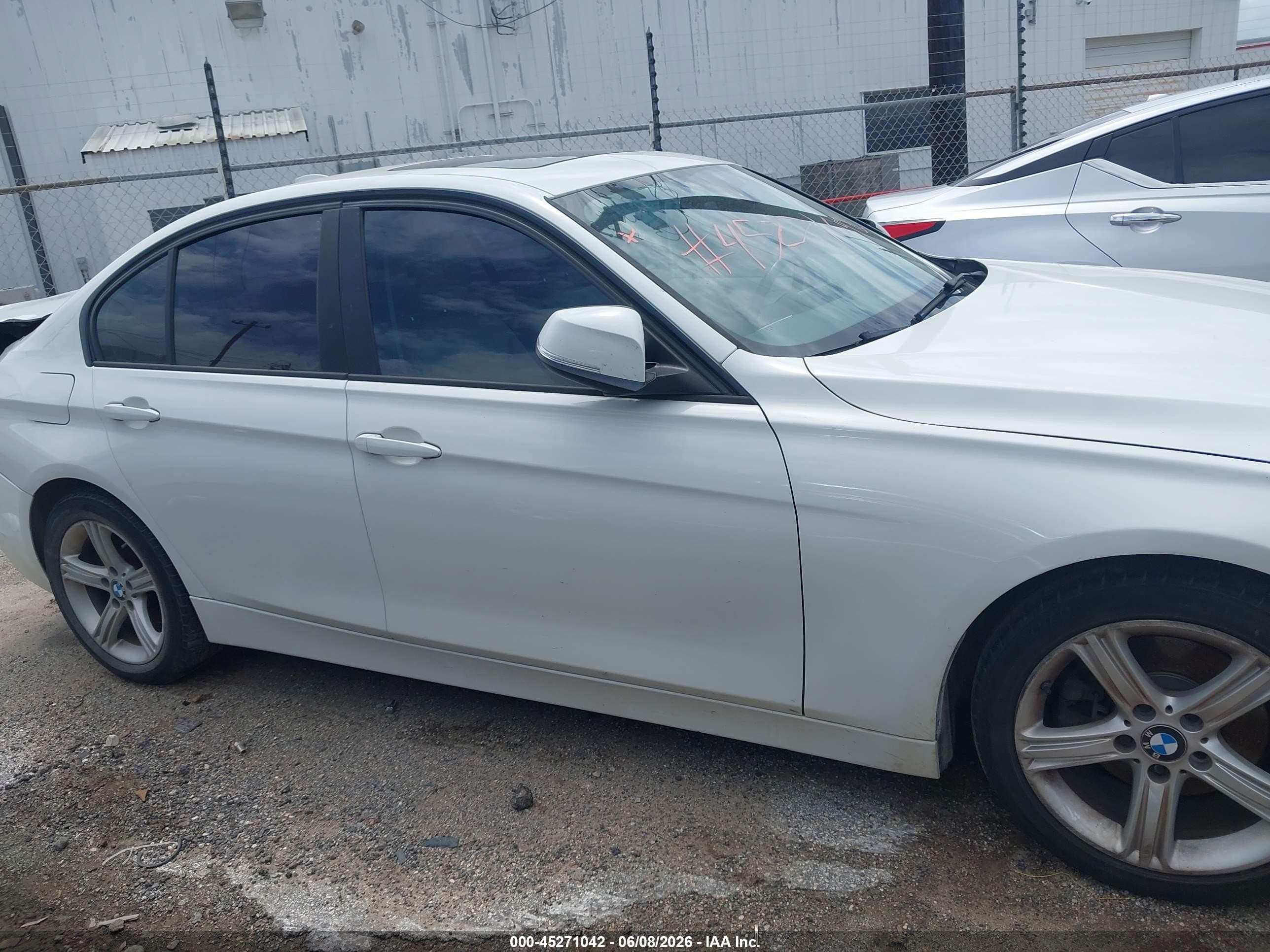 2012 Bmw 328i   White vin: WBA3C1C56CF430941
