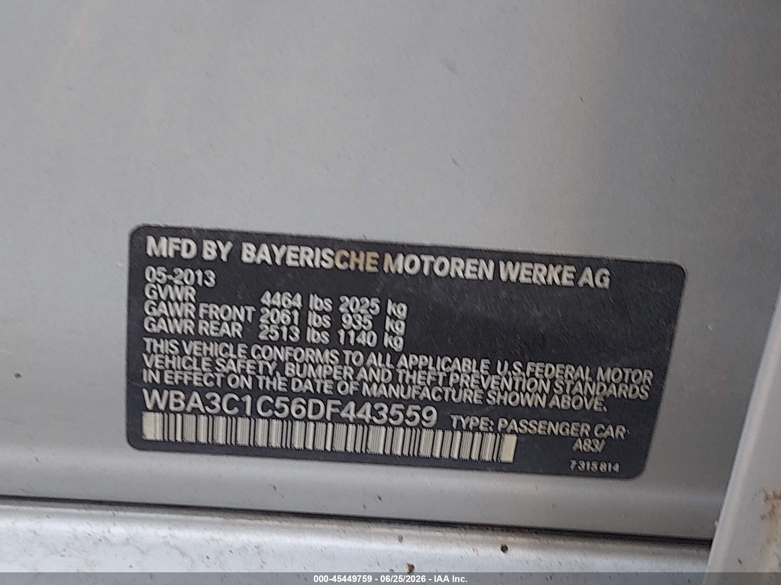 2013 Bmw 328i   Silver vin: WBA3C1C56DF443559