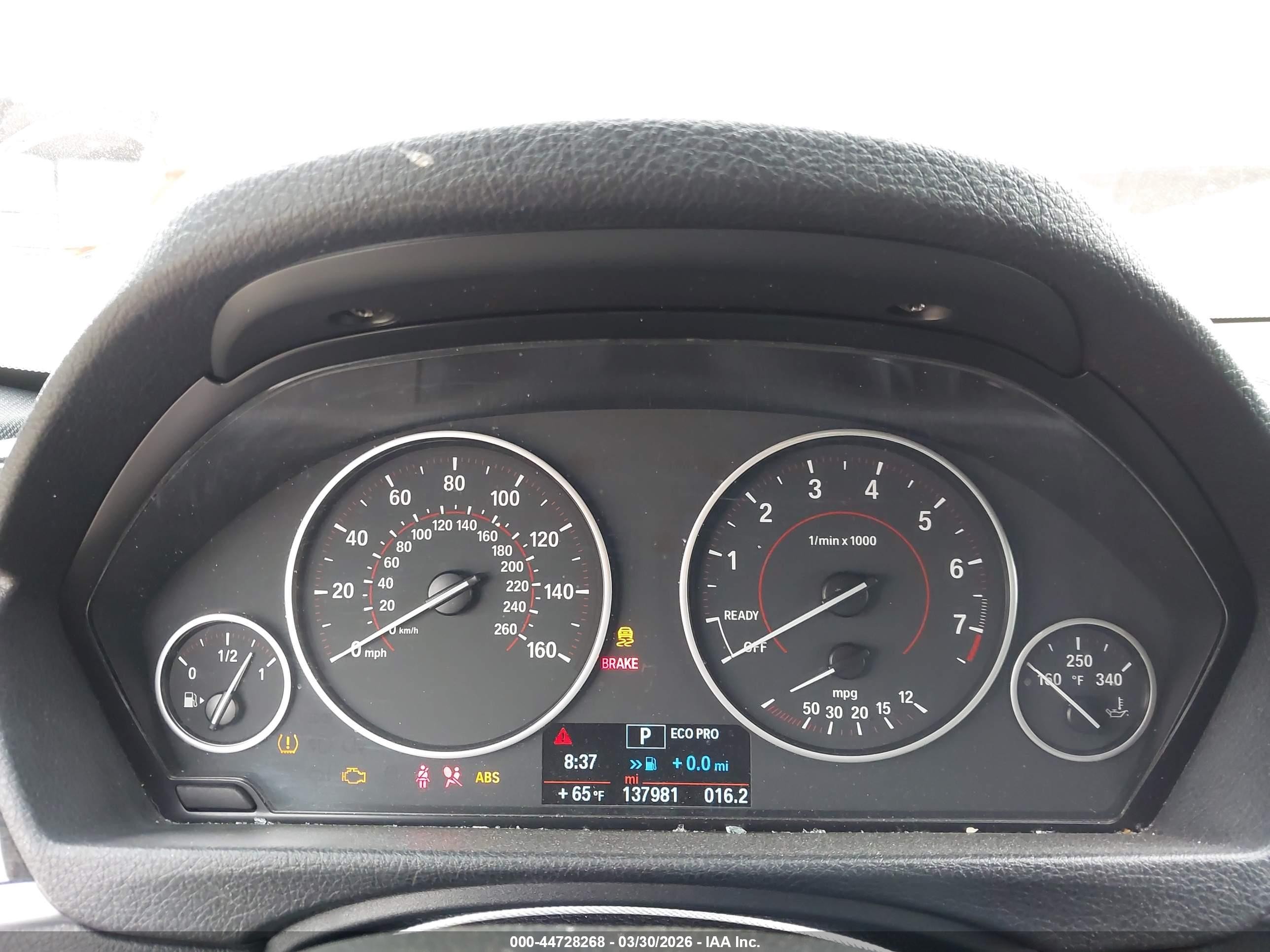 2014 Bmw 328i   Gray vin: WBA3C1C56EK109332