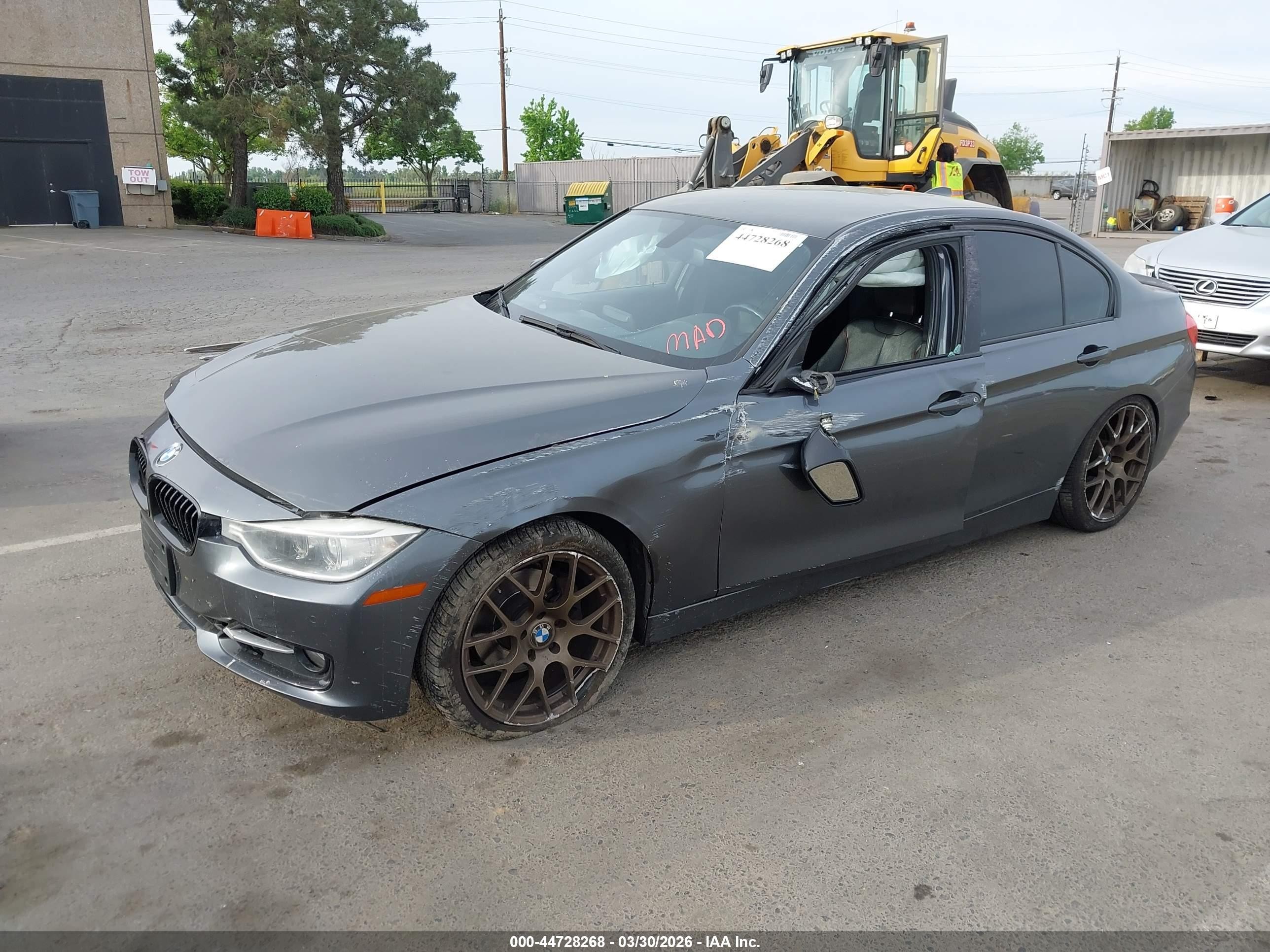 2014 Bmw 328i   Gray vin: WBA3C1C56EK109332