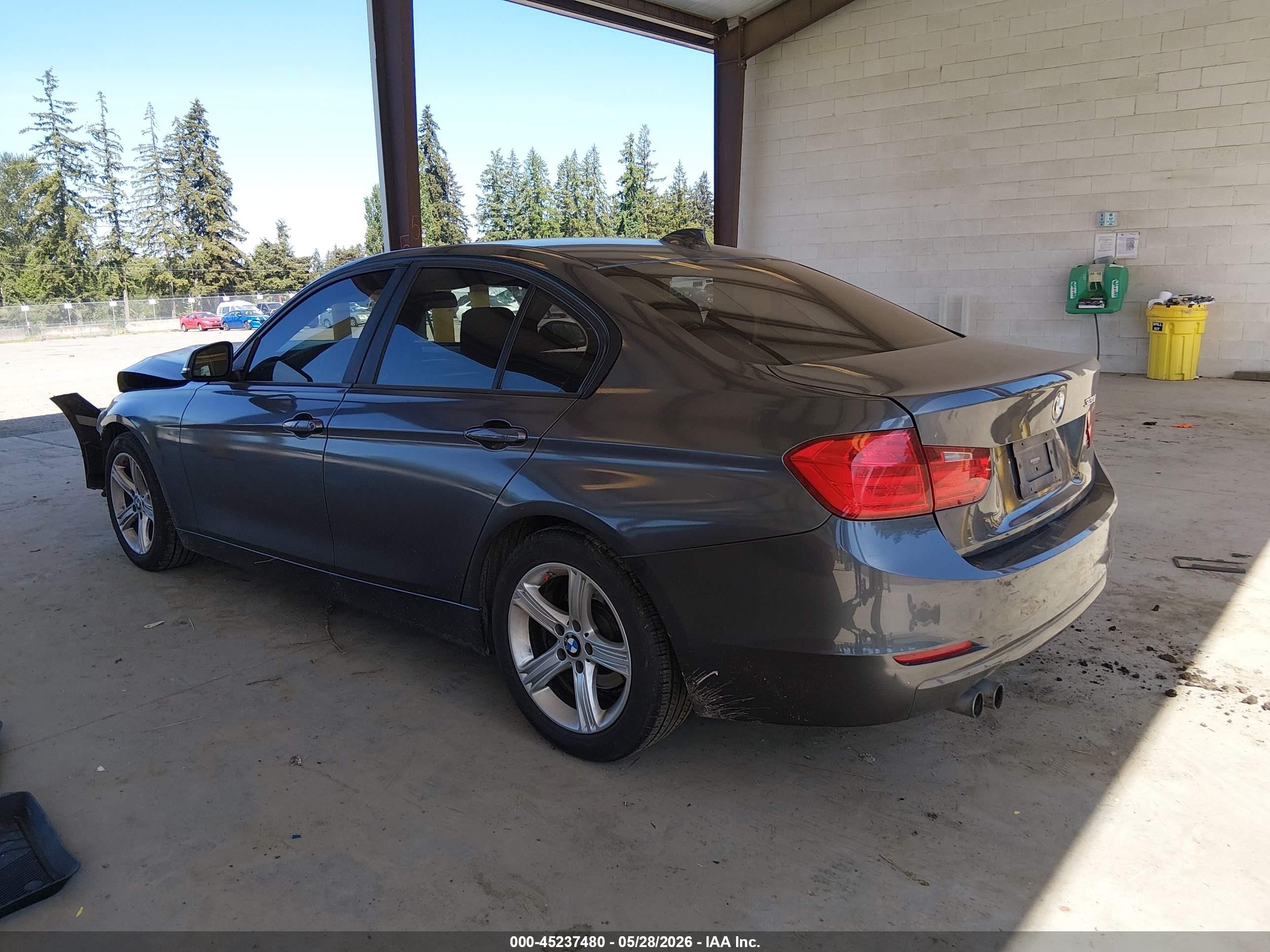 2014 Bmw 328i   Gray vin: WBA3C1C56EK113378