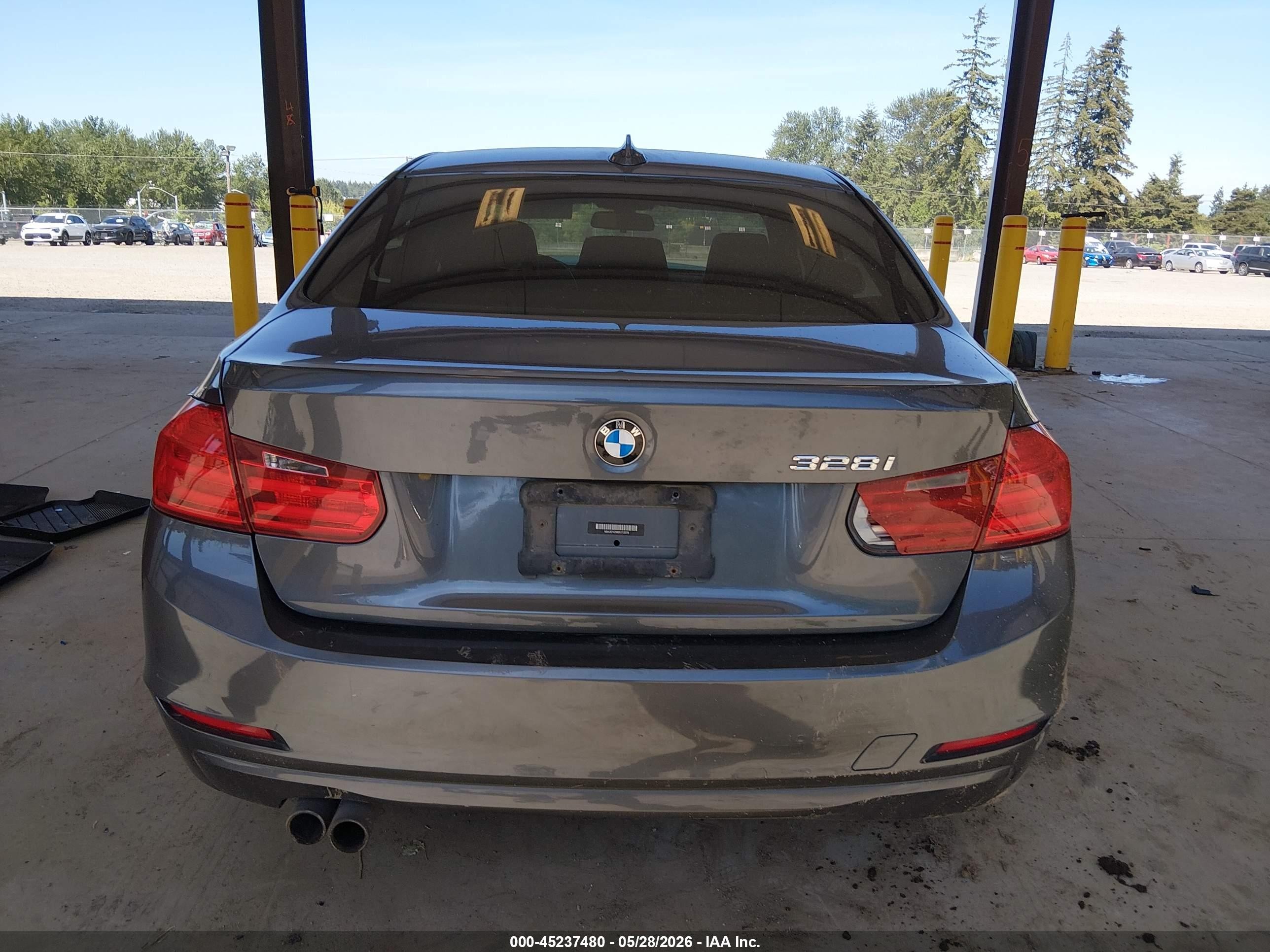 2014 Bmw 328i   Gray vin: WBA3C1C56EK113378