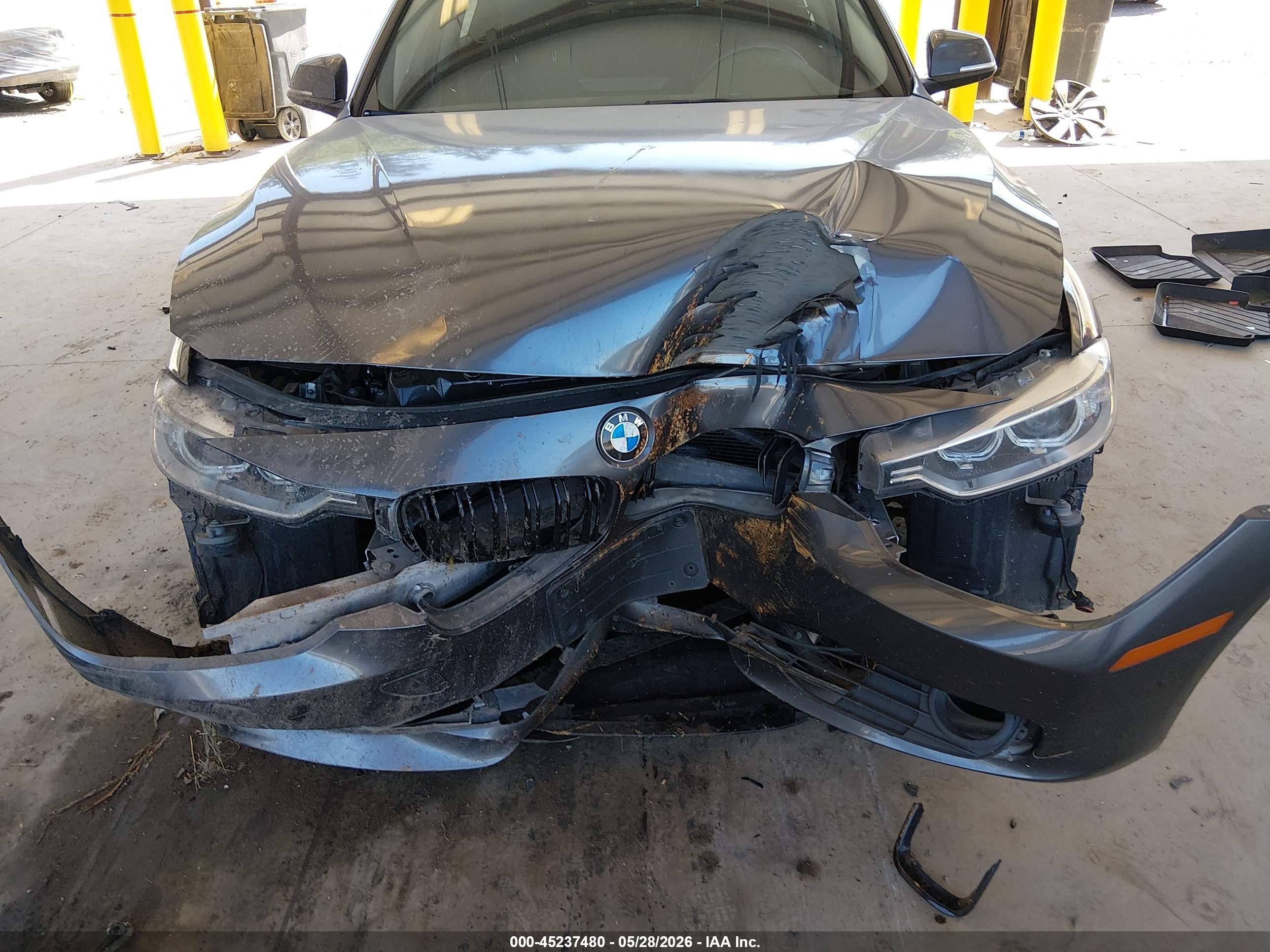 2014 Bmw 328i   Gray vin: WBA3C1C56EK113378