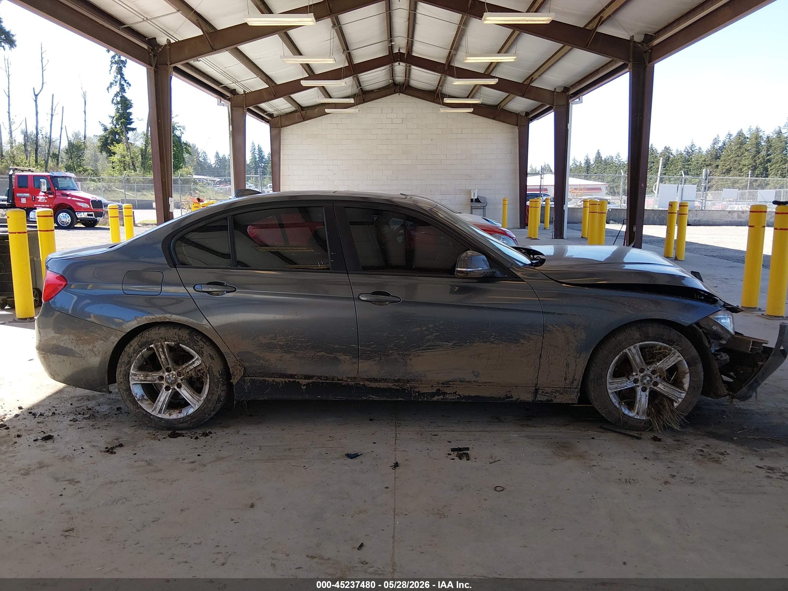 2014 Bmw 328i   Gray vin: WBA3C1C56EK113378