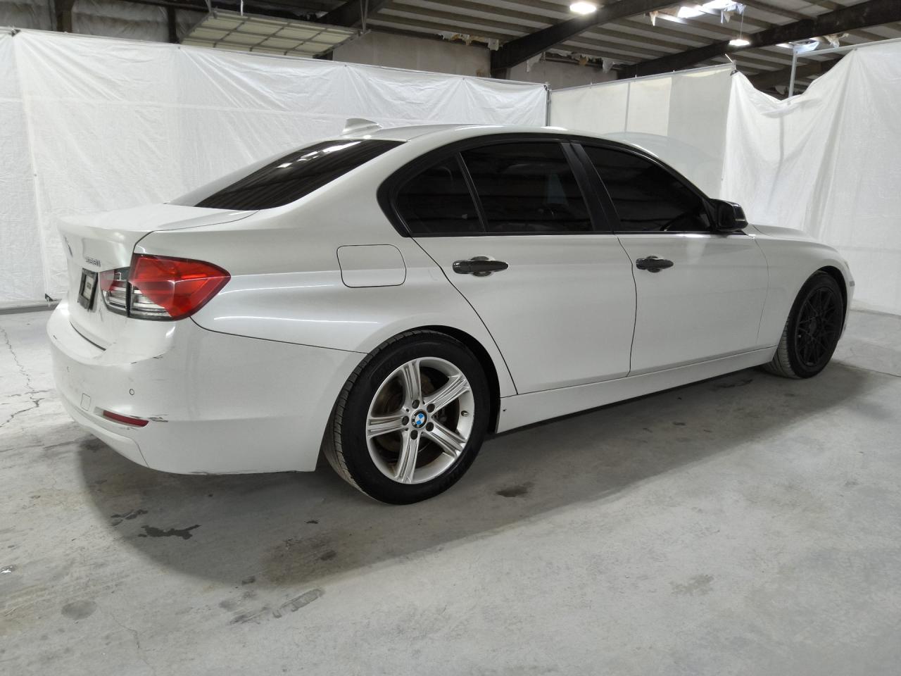 2015 Bmw 328 I Sulev White vin: WBA3C1C56FK119229 Damage: Right Front Wheel, Aftermarket, Acceptable