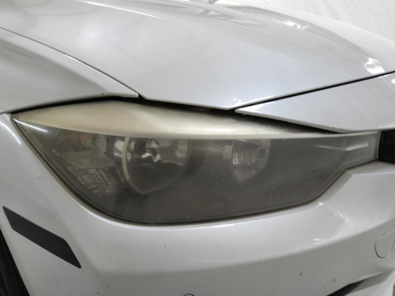 2015 Bmw 328 I Sulev White vin: WBA3C1C56FK119229 Damage: Right Head Lamp, Faded, Repair Required