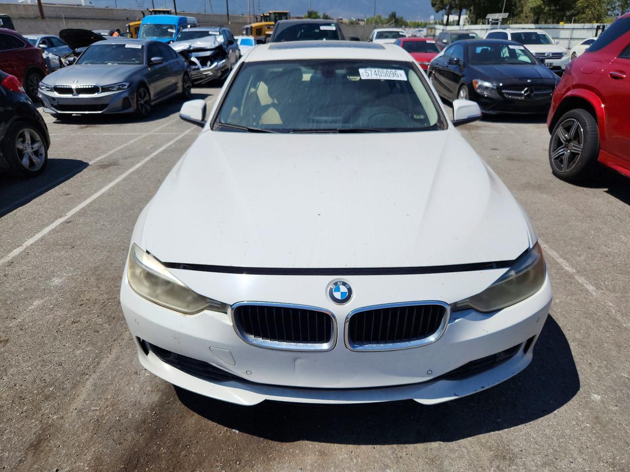 2015 Bmw 3 Series 320i Xdrive White vin: WBA3C1C56FK122549