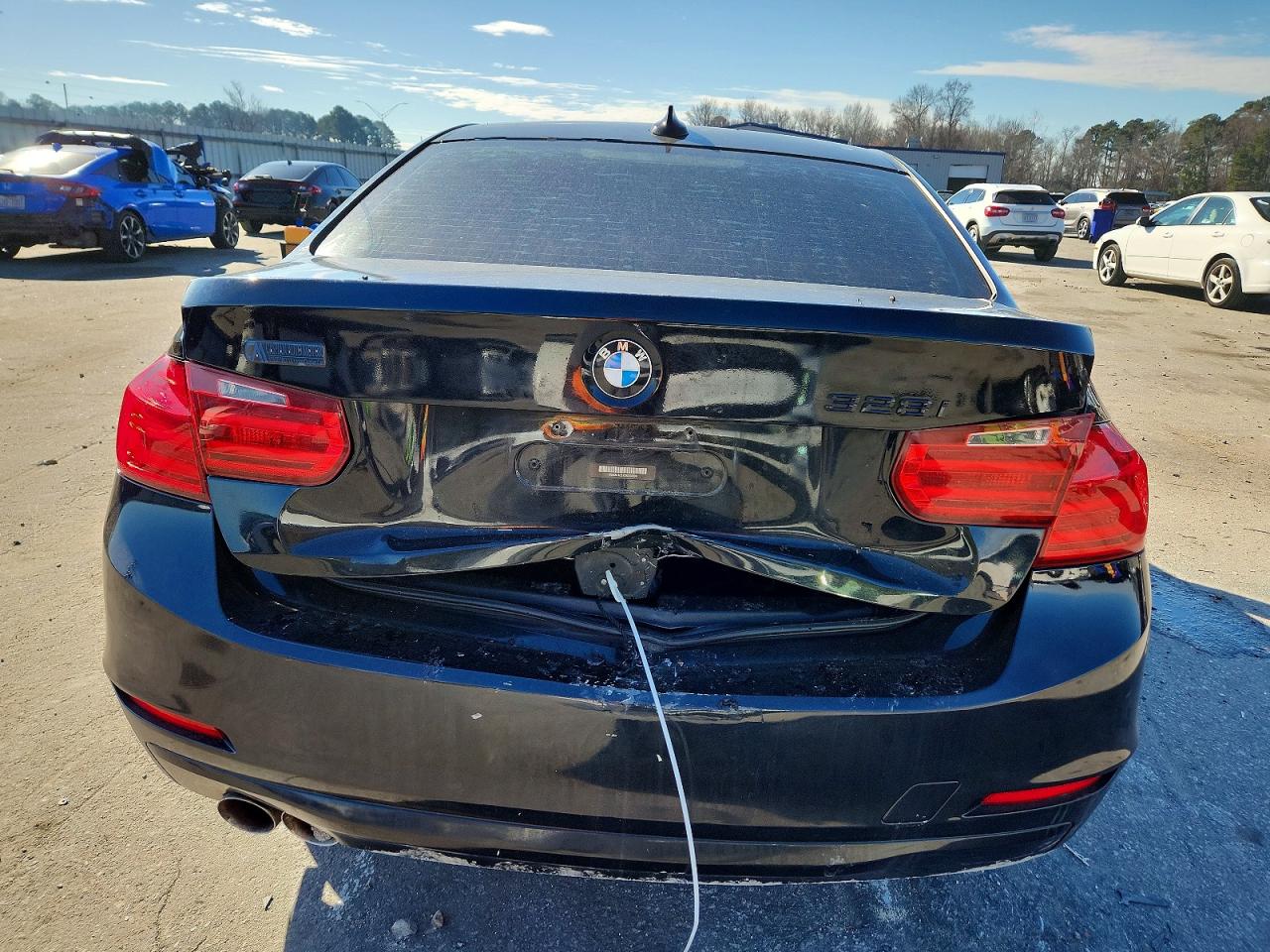 2013 Bmw 328 I Sulev Черный vin: WBA3C1C57DK104090