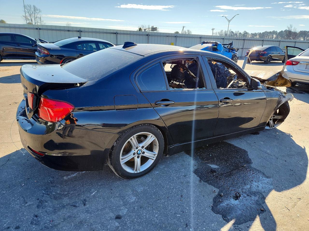 2013 Bmw 328 I Sulev Черный vin: WBA3C1C57DK104090