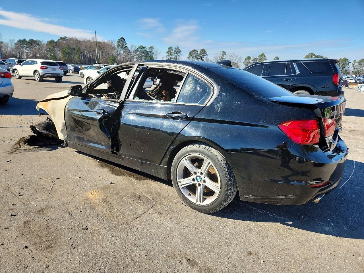 2013 Bmw 328 I Sulev Черный vin: WBA3C1C57DK104090