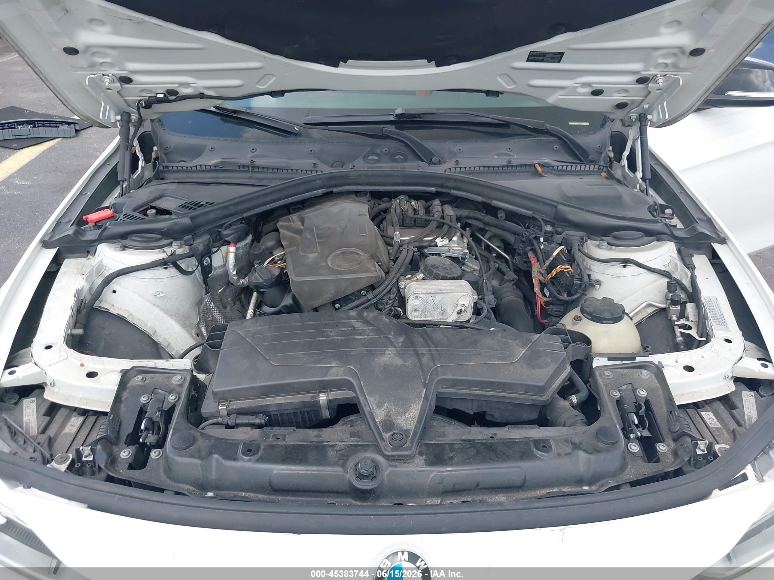 2014 Bmw 328i Белый vin: WBA3C1C57EK107105