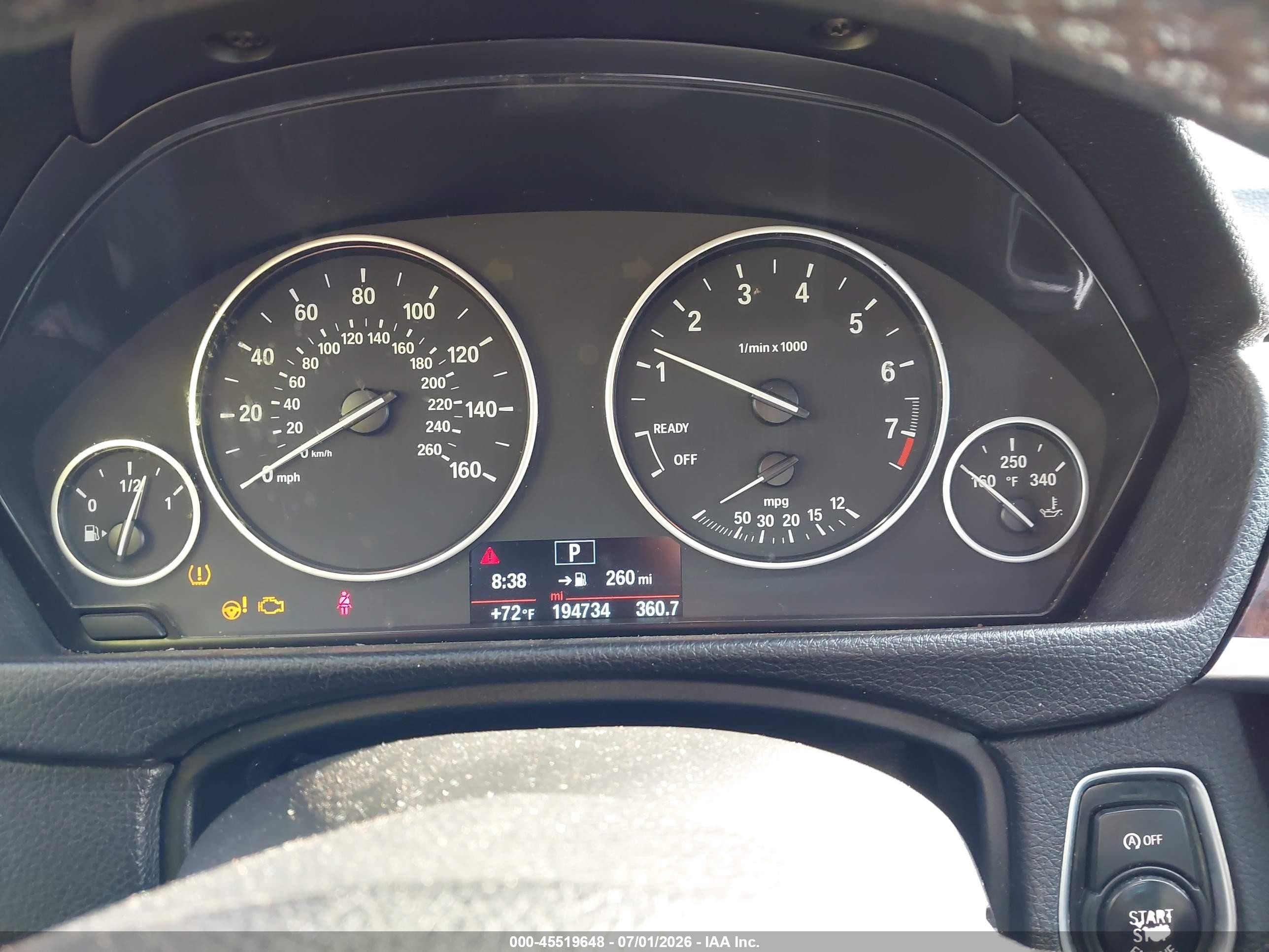2014 Bmw 328i   Gray vin: WBA3C1C57EK110280