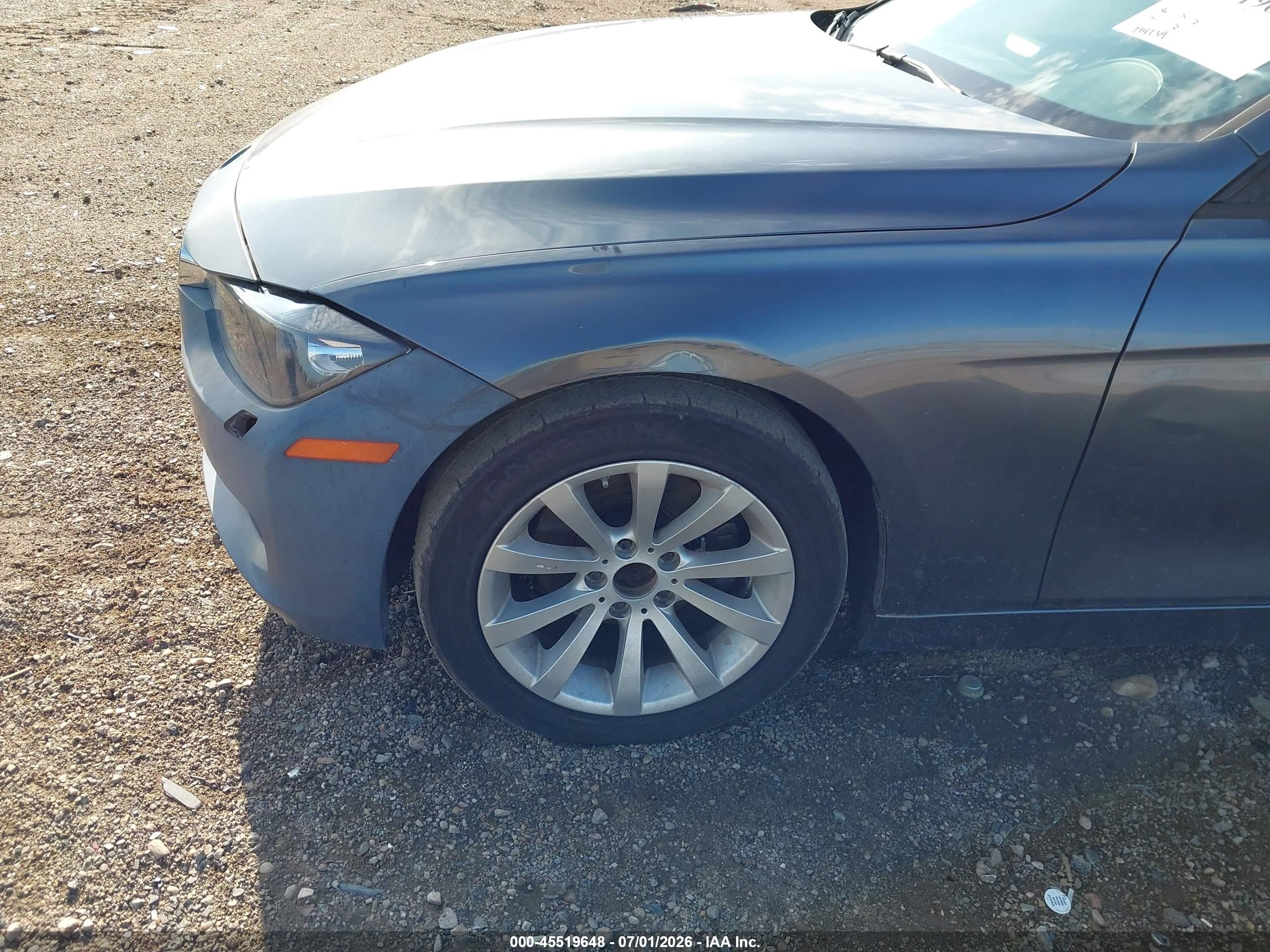2014 Bmw 328i   Gray vin: WBA3C1C57EK110280