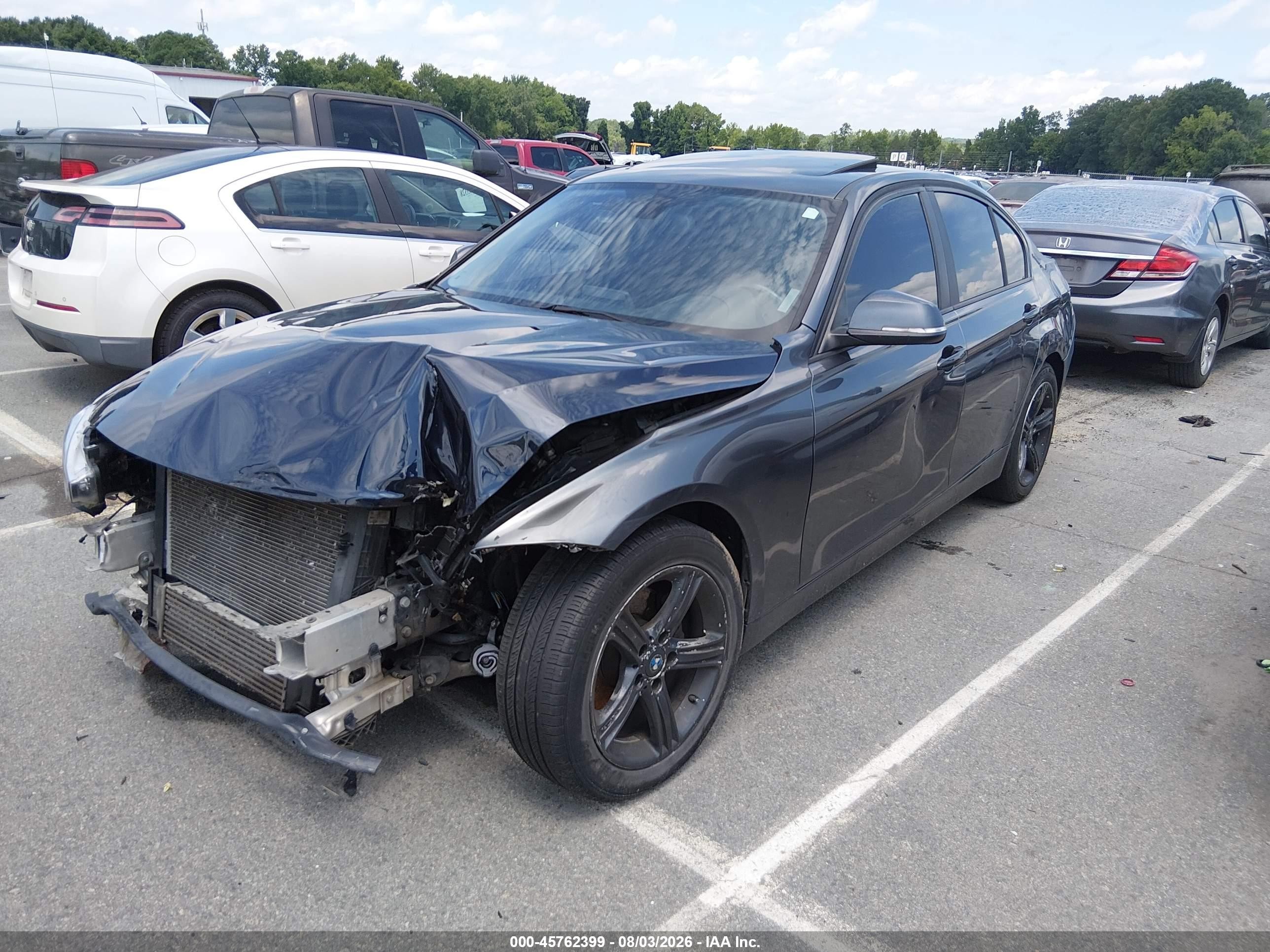 2014 Bmw 328i   Gray vin: WBA3C1C57EK111140