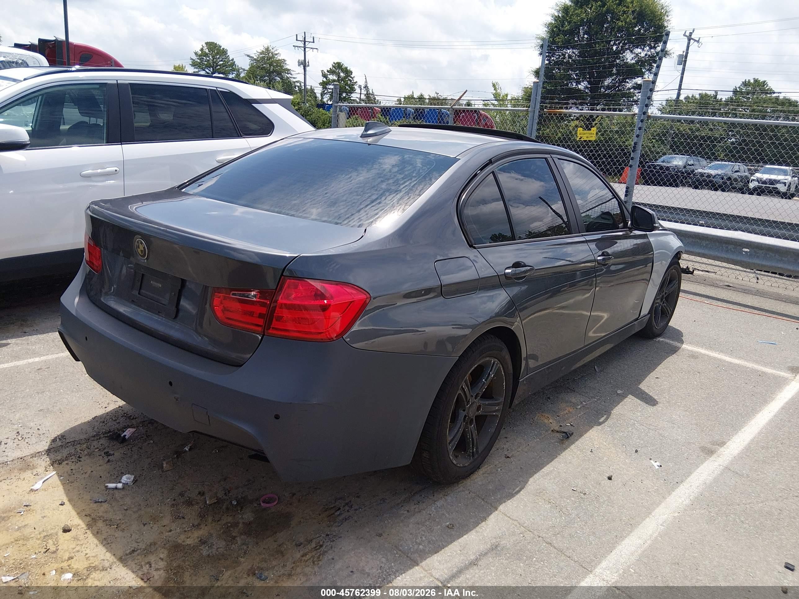 2014 Bmw 328i   Gray vin: WBA3C1C57EK111140