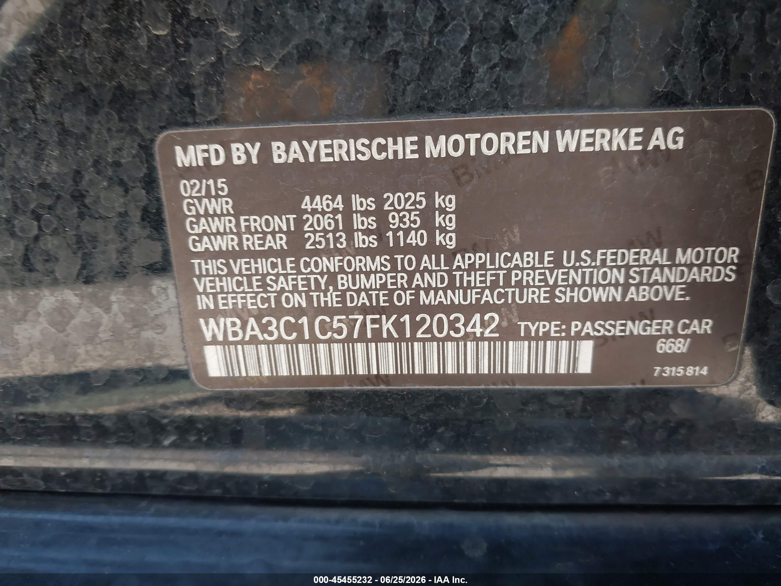 2015 Bmw 328i   Black vin: WBA3C1C57FK120342