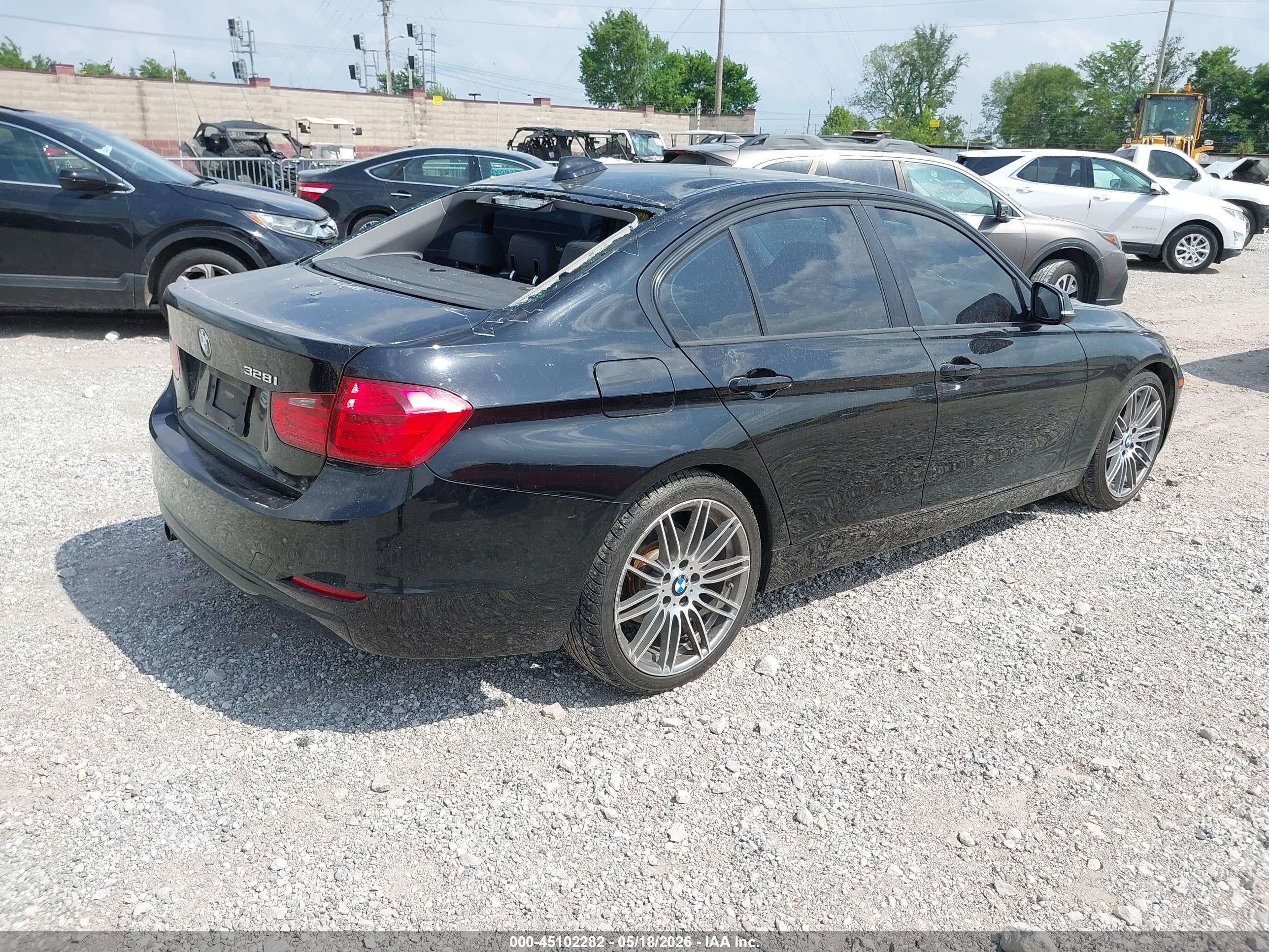 2013 Bmw 328i   Черный vin: WBA3C1C58DF438153