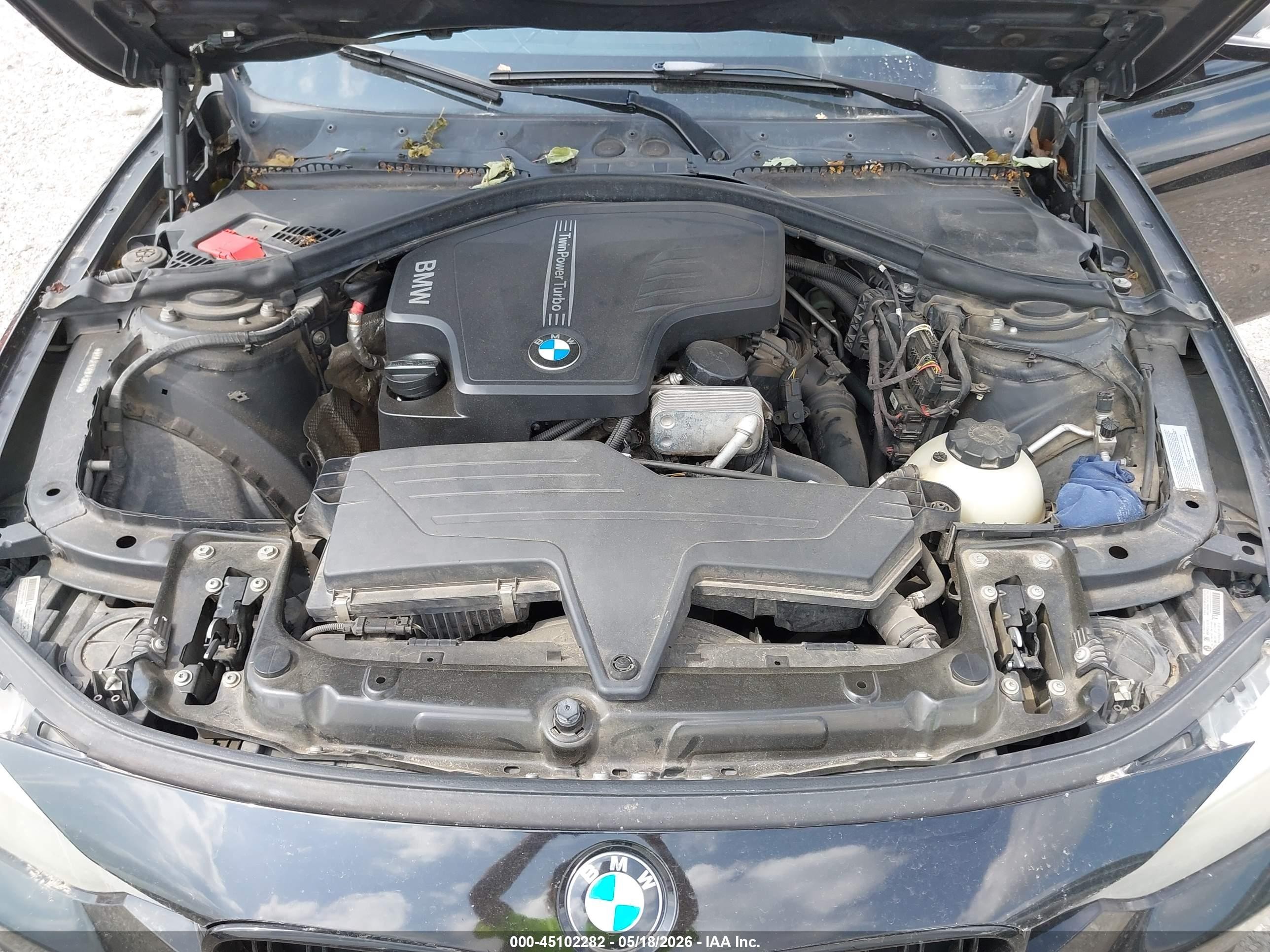 2013 Bmw 328i   Черный vin: WBA3C1C58DF438153