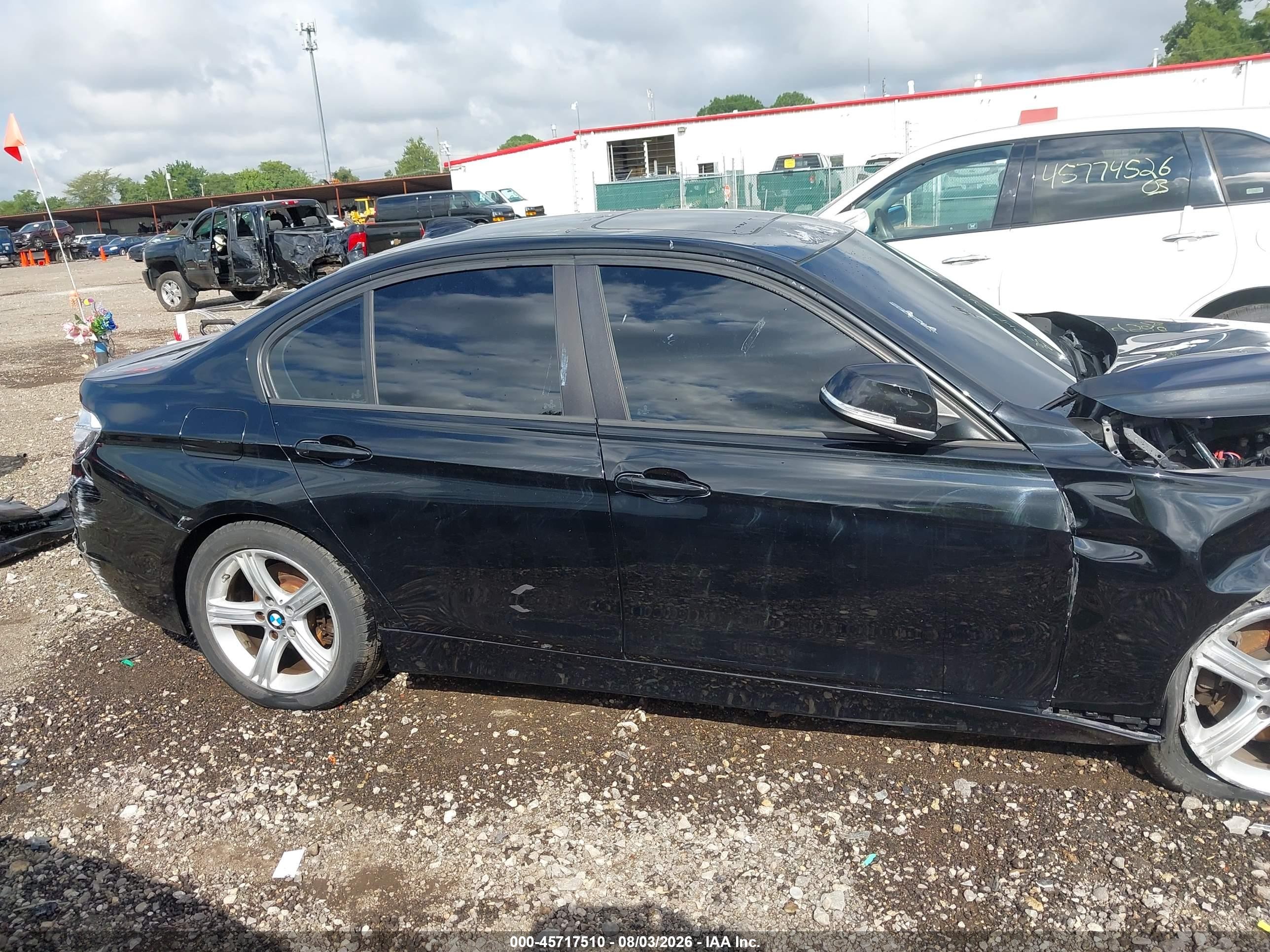 2014 Bmw 328i   Черный vin: WBA3C1C58EK113382