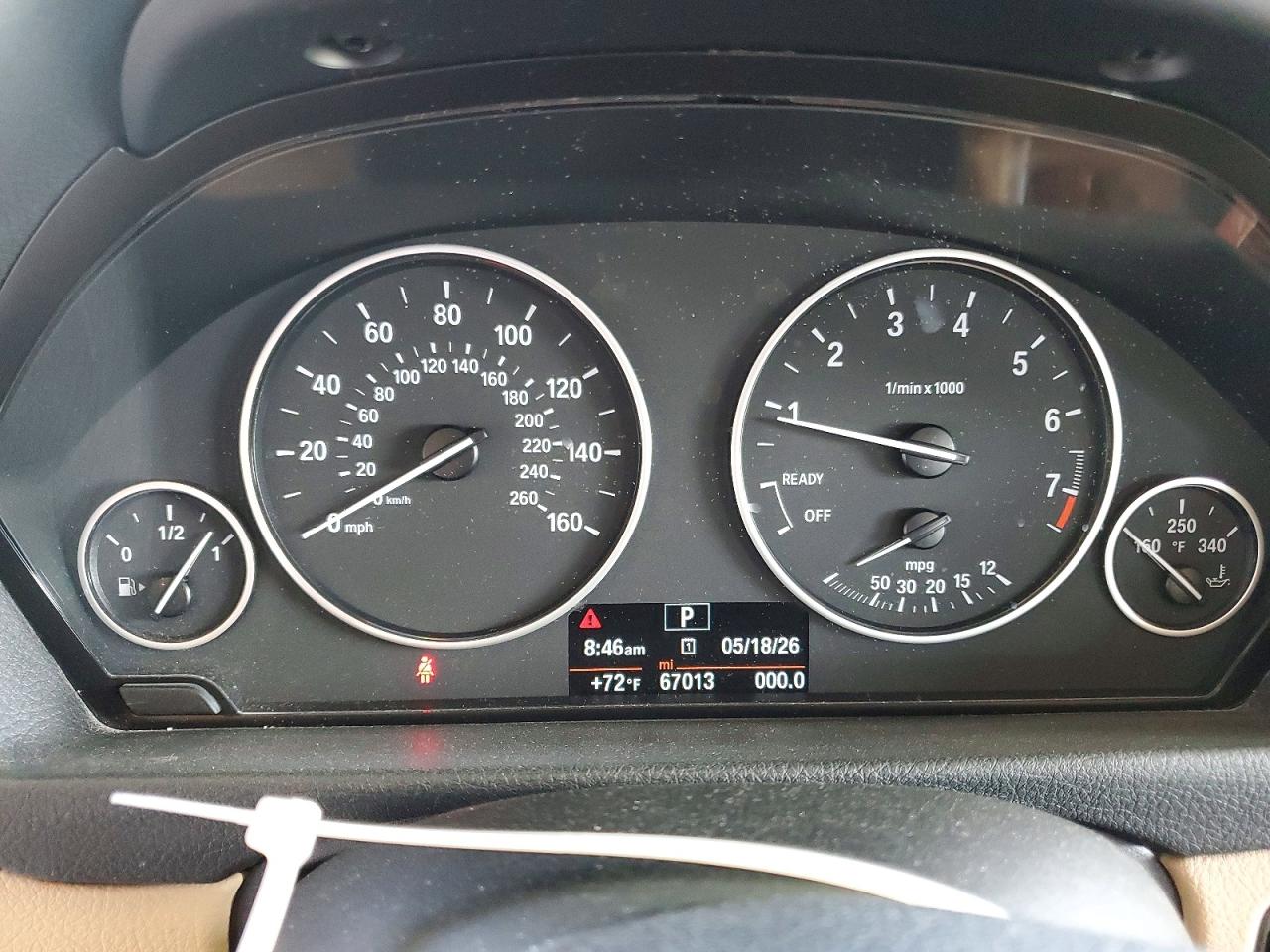 2014 Bmw 328 I Sulev White vin: WBA3C1C58EK113916