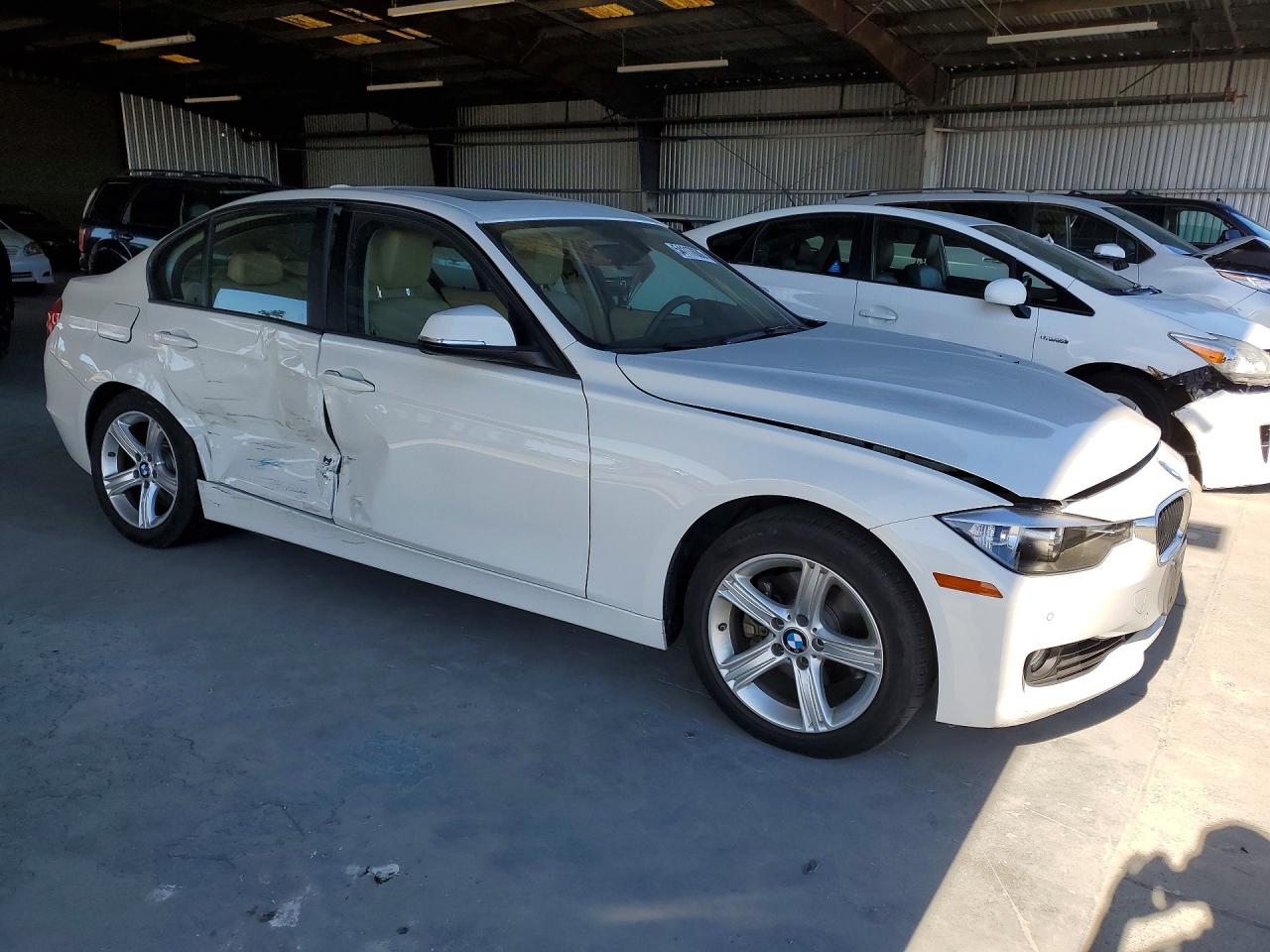 2014 Bmw 328 I Sulev White vin: WBA3C1C58EK113916
