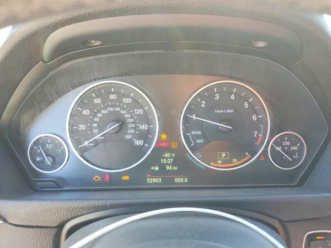 2014 Bmw 328 I Sulev White vin: WBA3C1C58EK114306