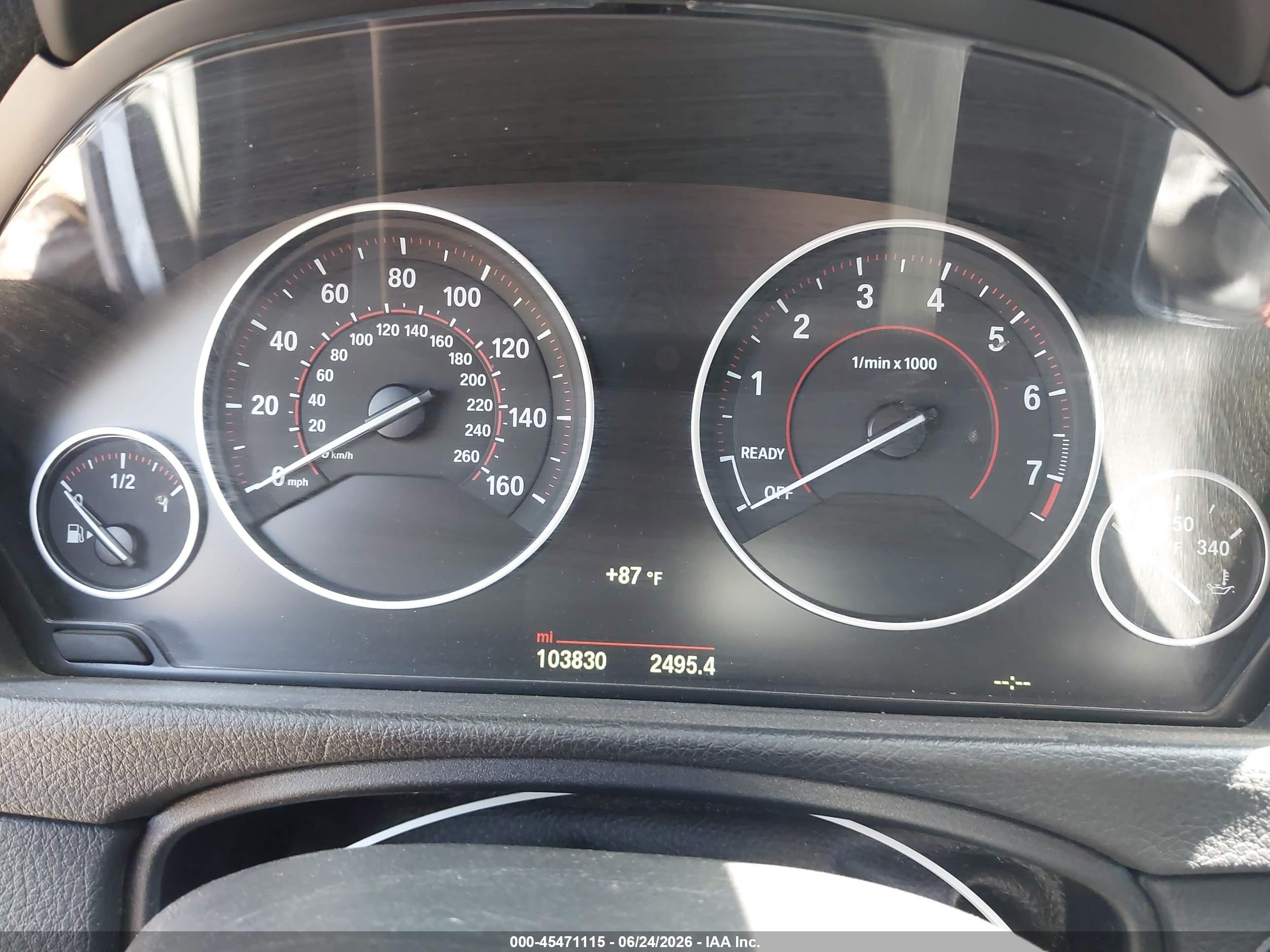 2015 Bmw 328i   Gray vin: WBA3C1C58FK122004